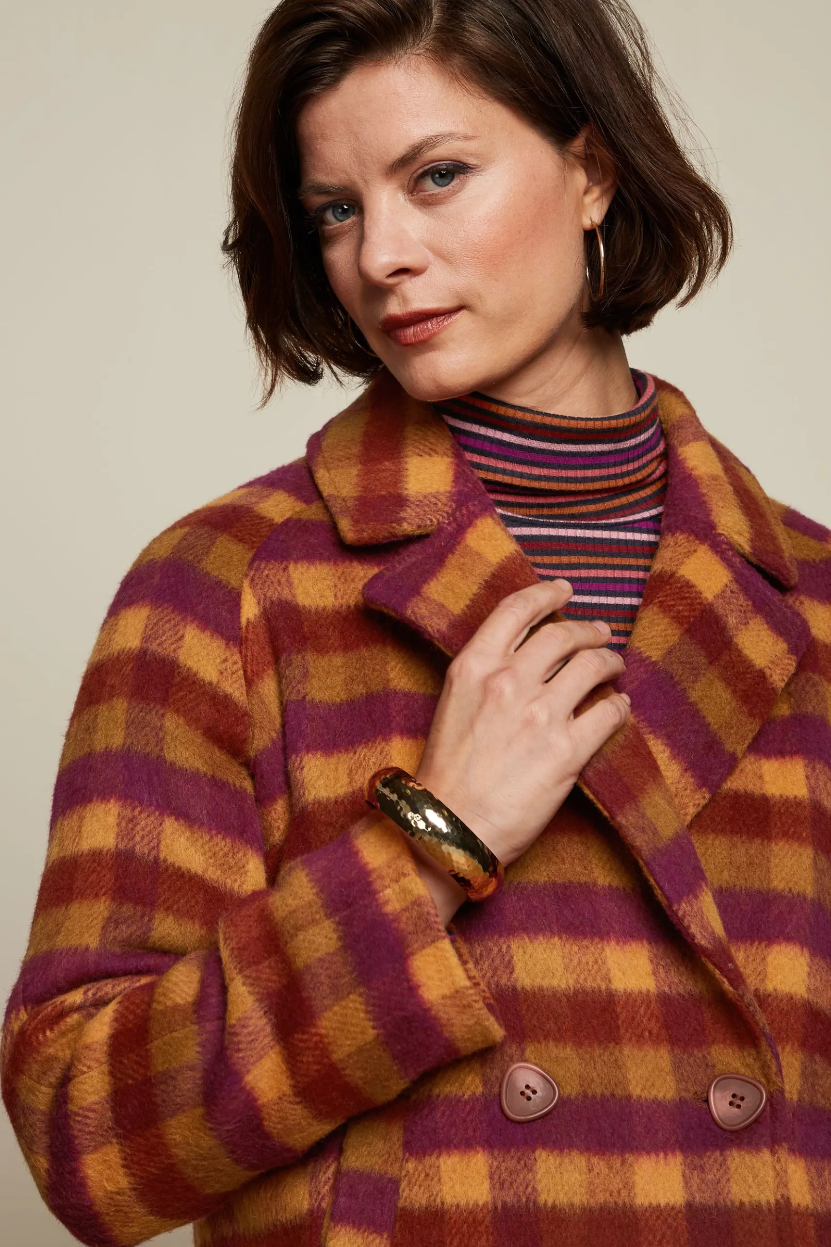 Amelie Coat Wylde Check