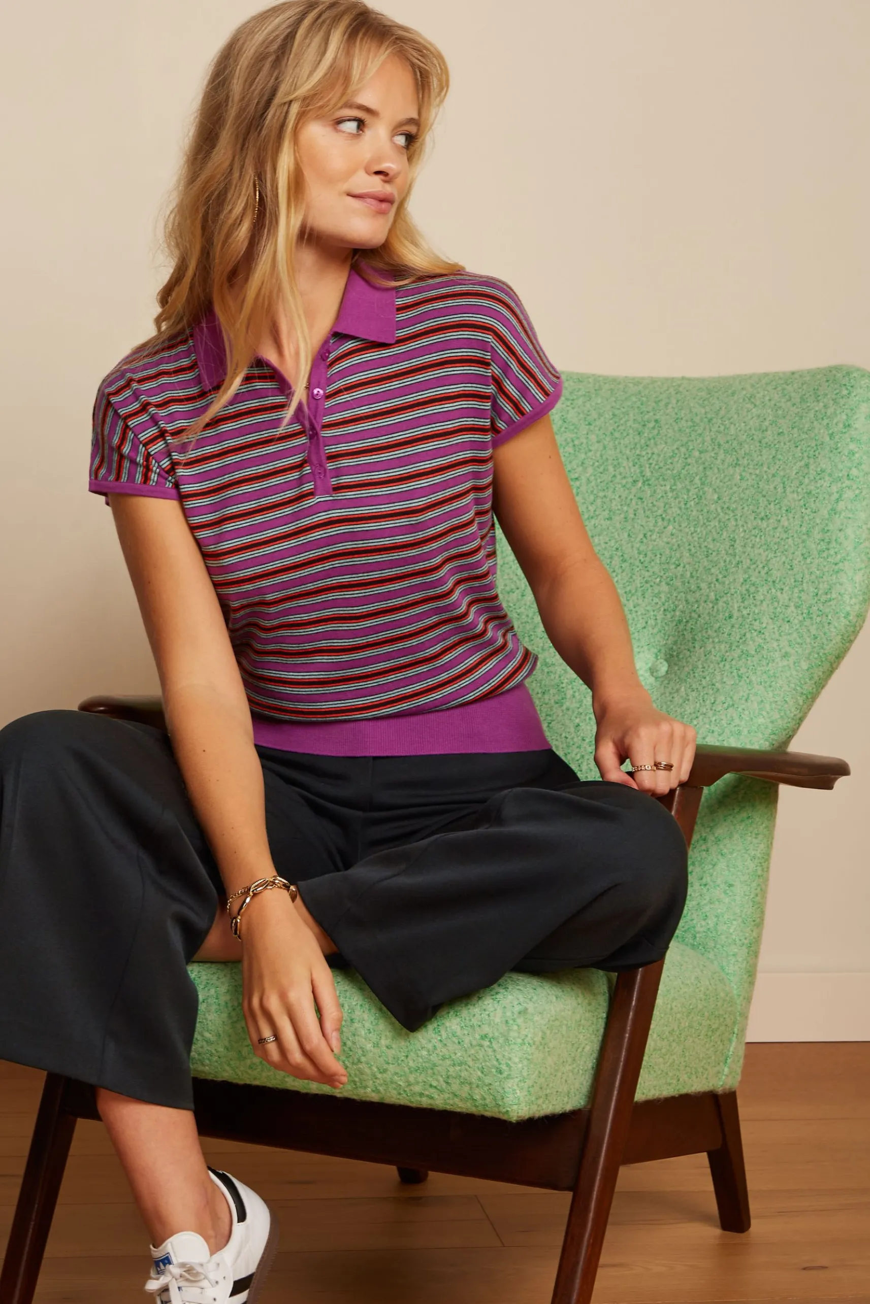Ann Polo Top Bee Stripe