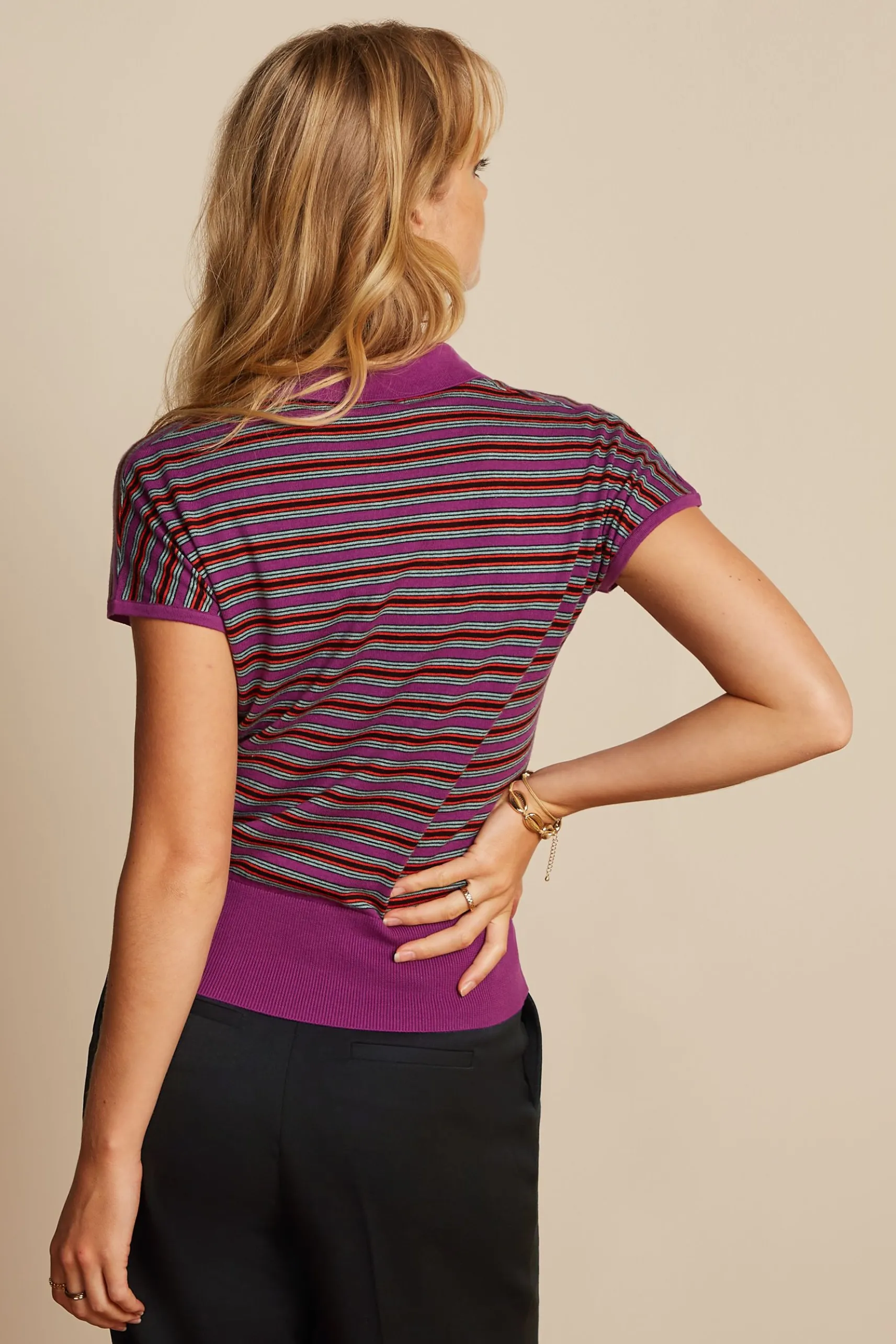 Ann Polo Top Bee Stripe