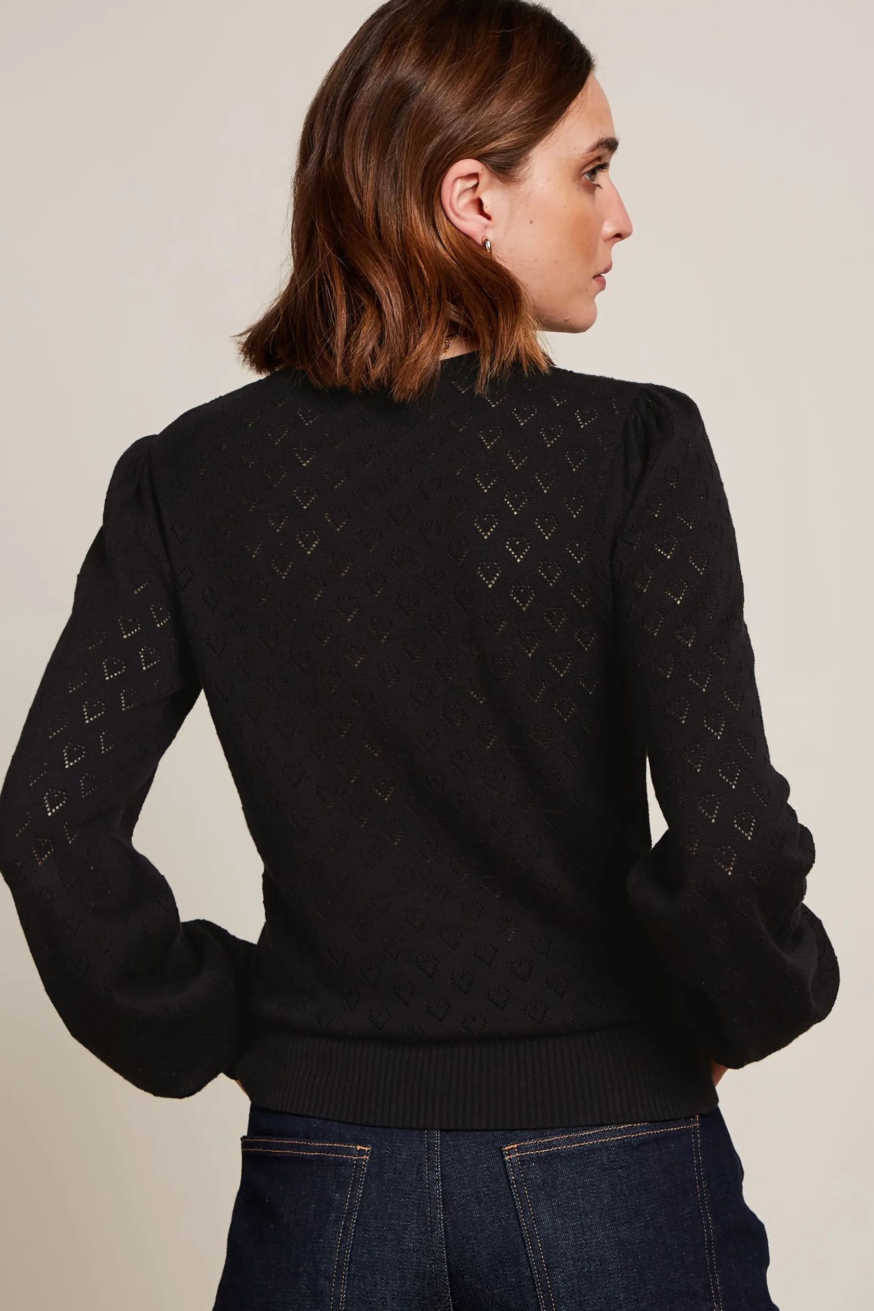 Bell Yoke Top Heart Ajour