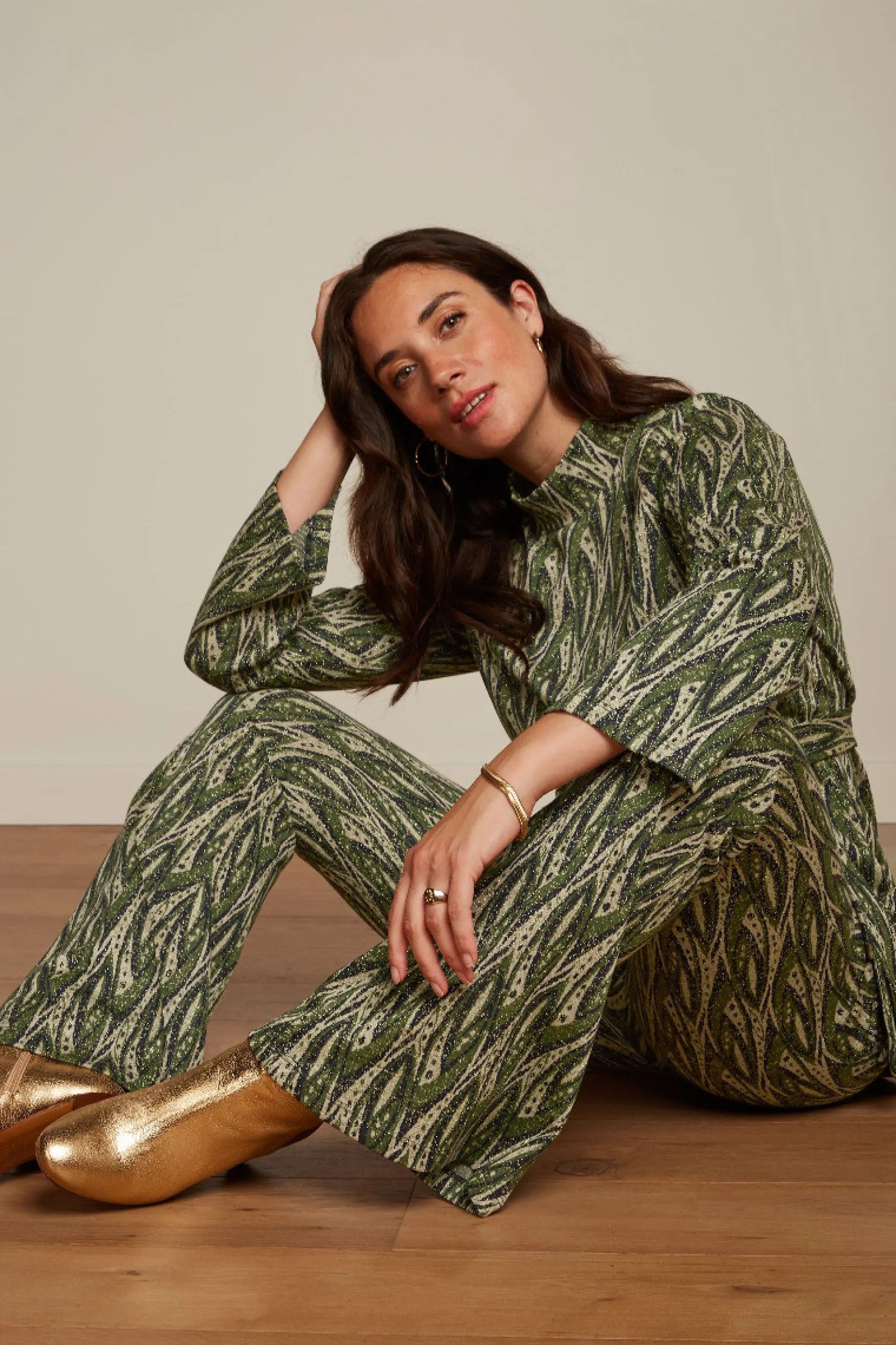 Border Flared Pants Victory