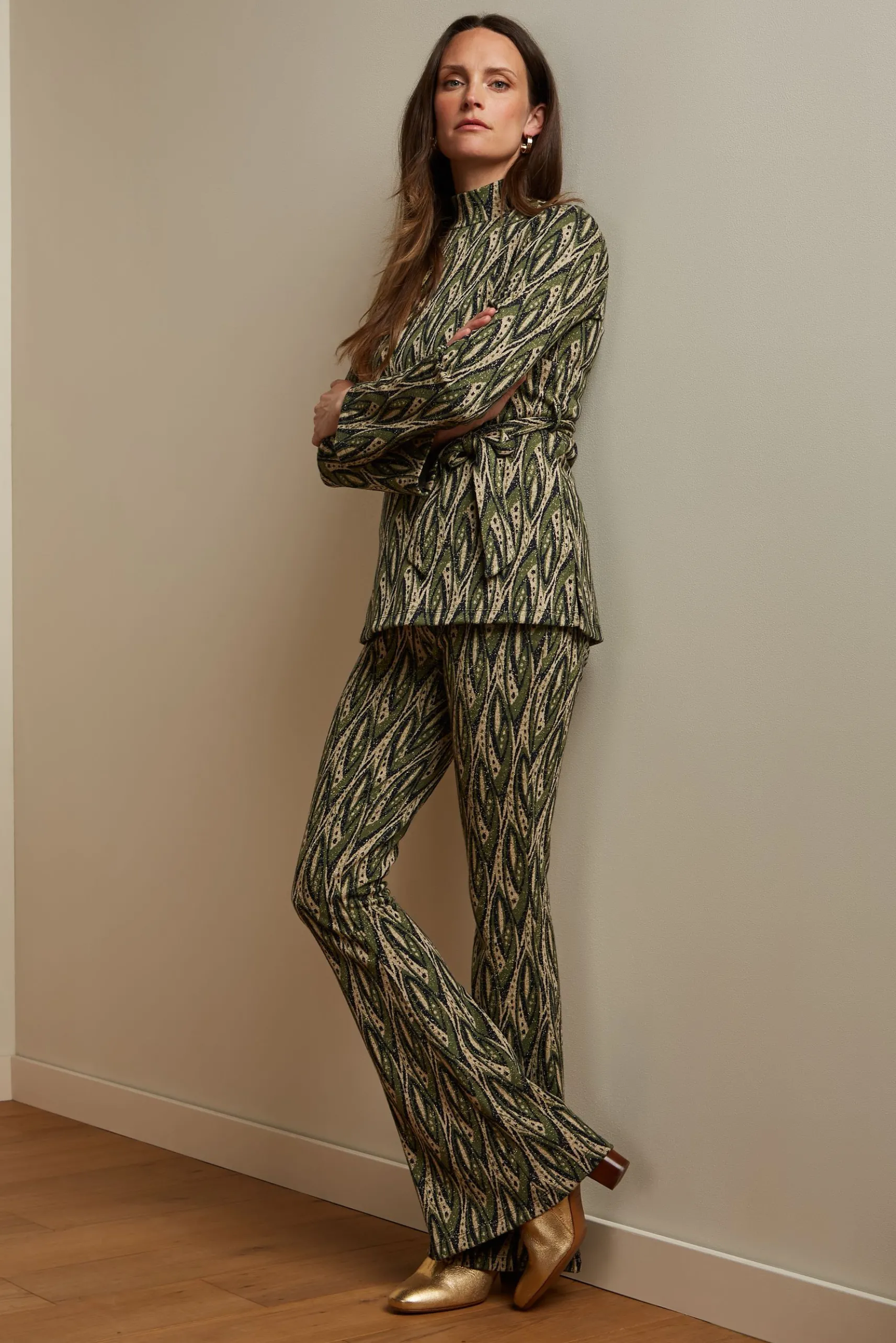 Border Flared Pants Victory