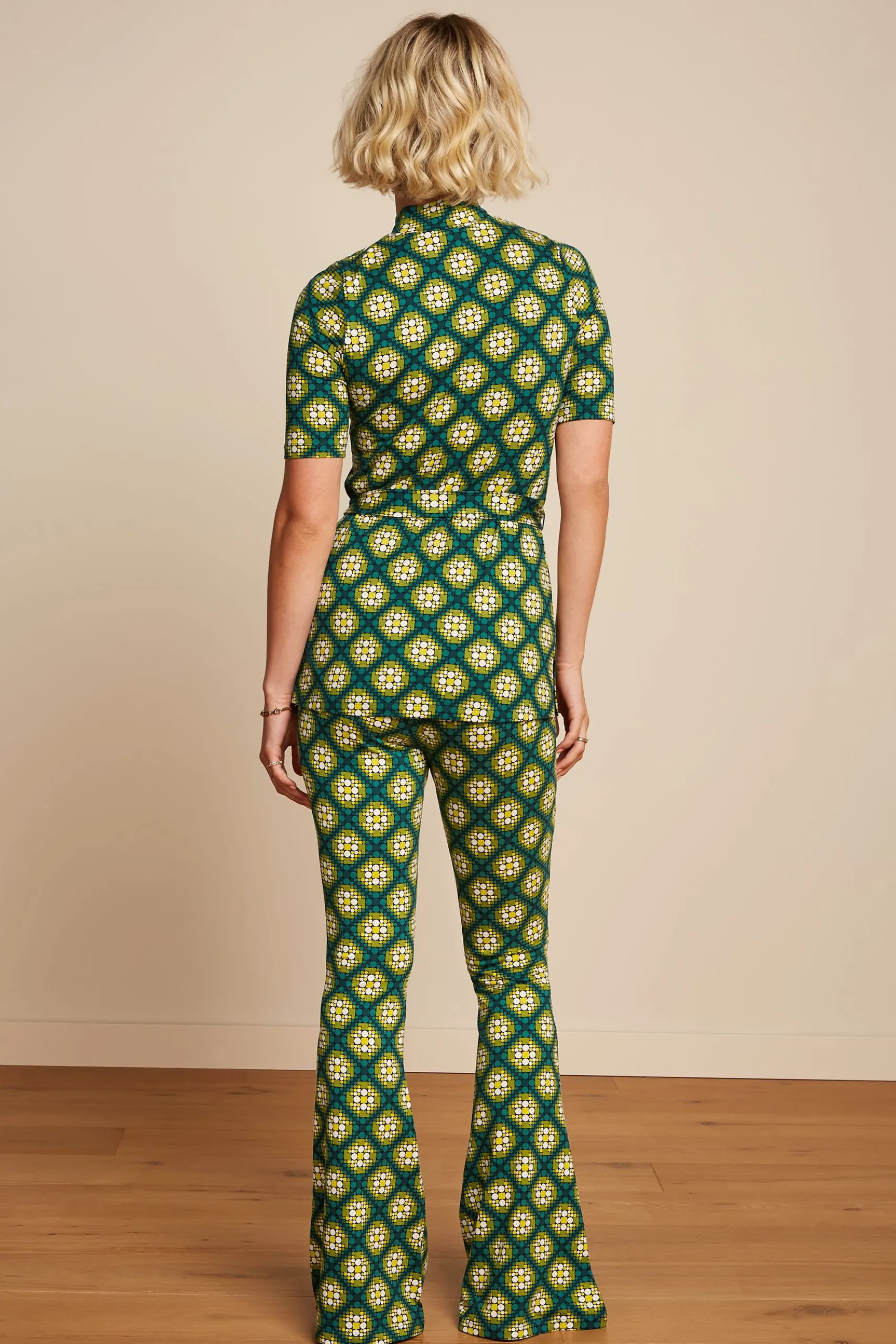 Border Flared Pants Kirby