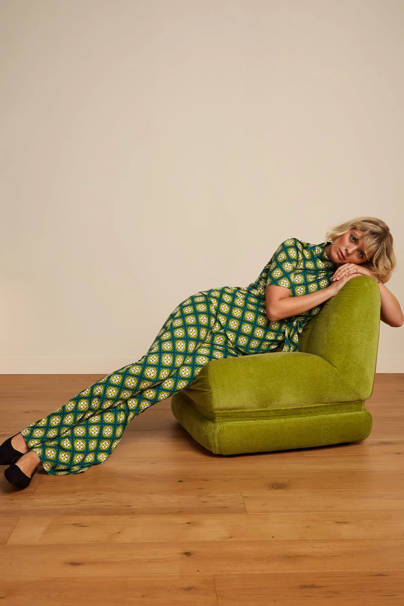 Border Flared Pants Kirby