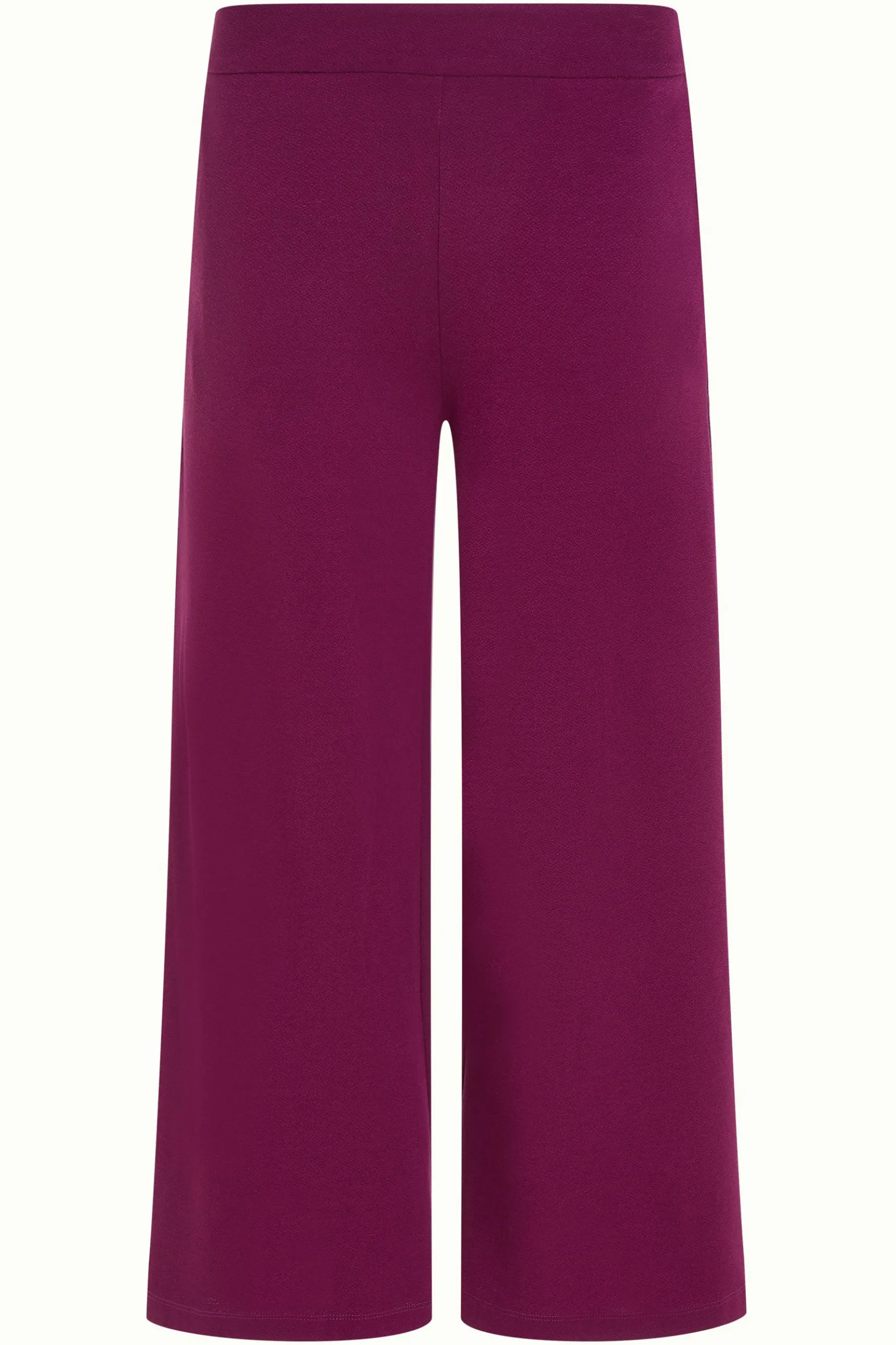 Border Palazzo Cropped Pants Milano Crepe