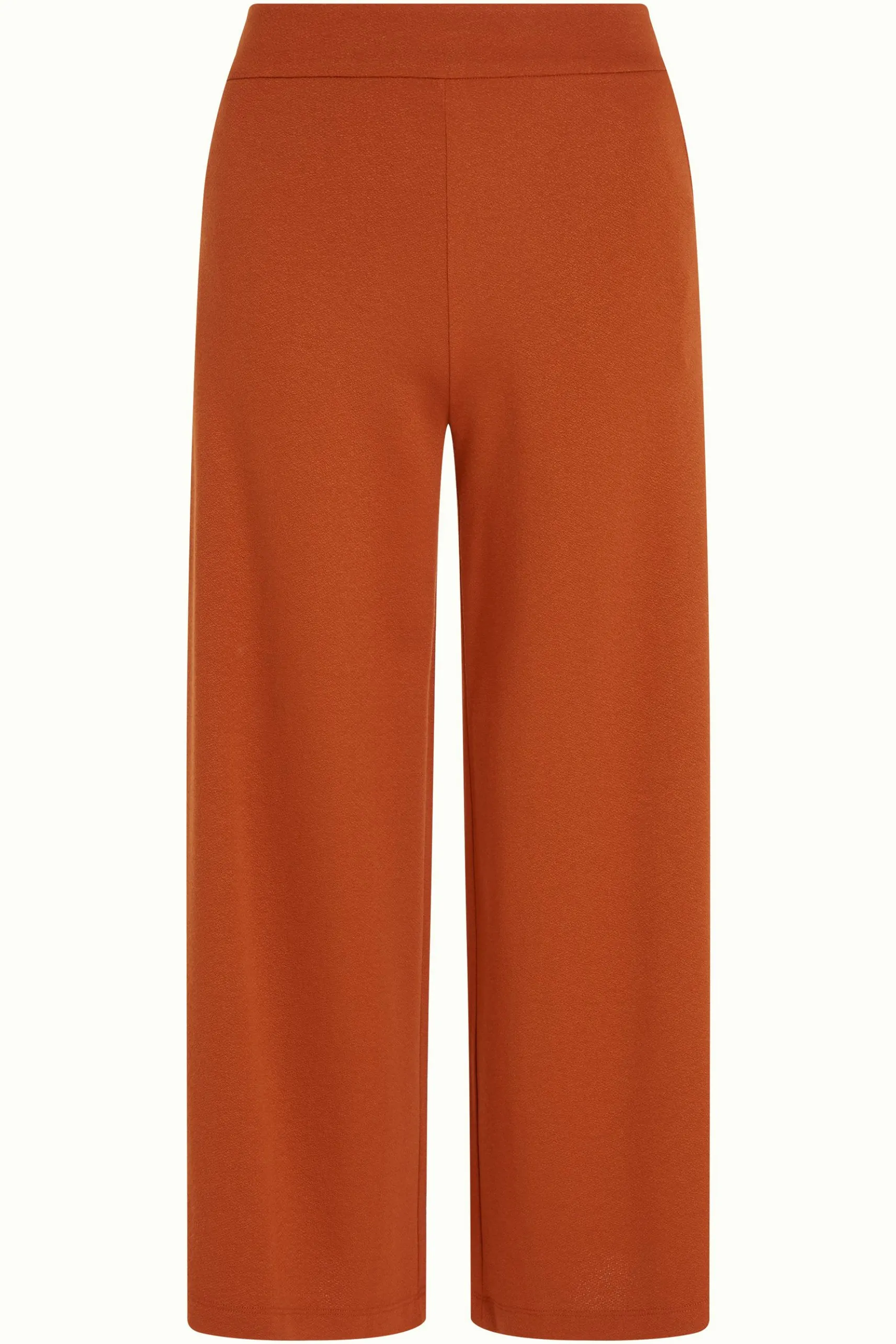 Border Palazzo Cropped Pants Milano Crepe