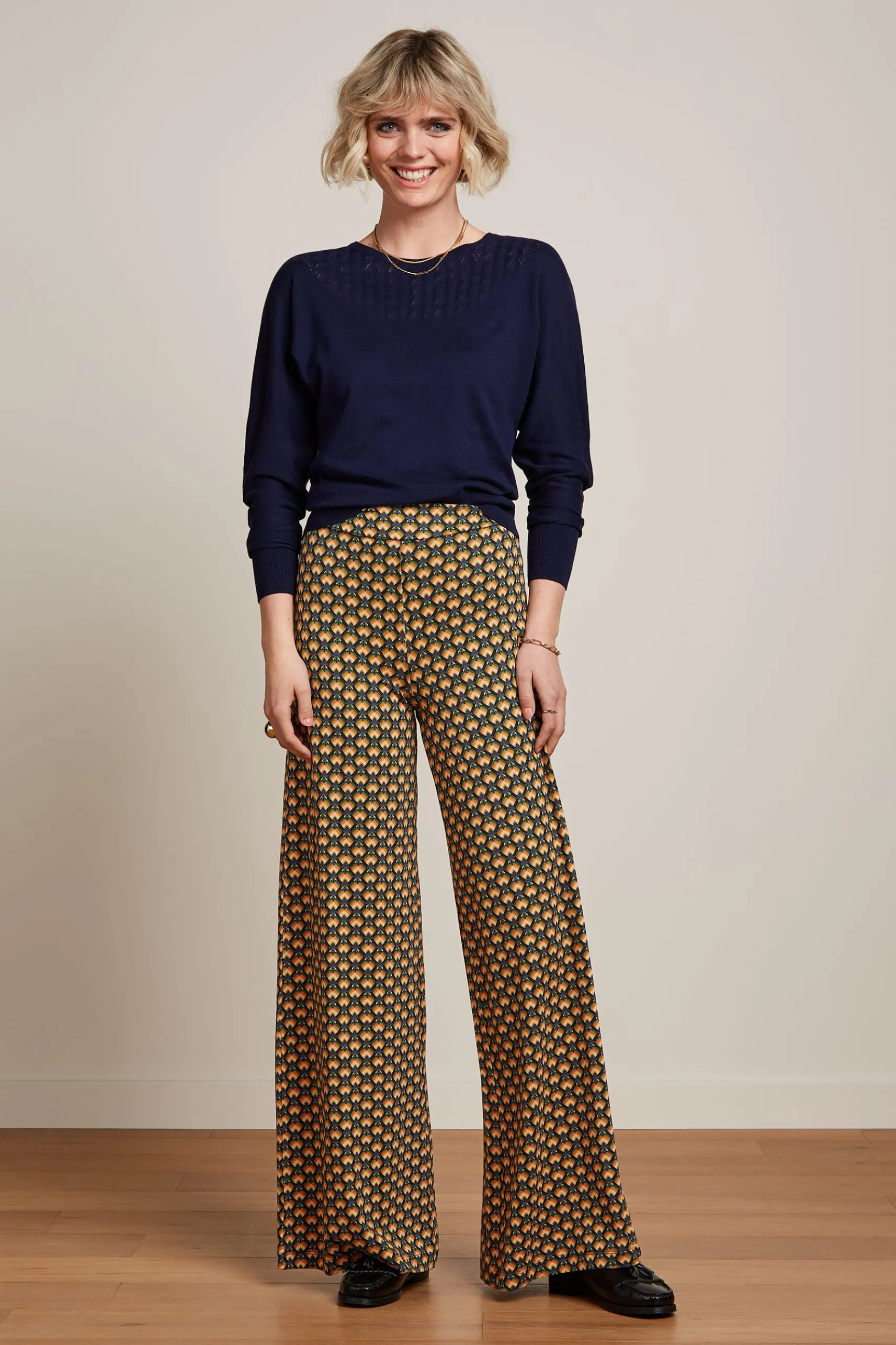 Border Palazzo Pants Valet