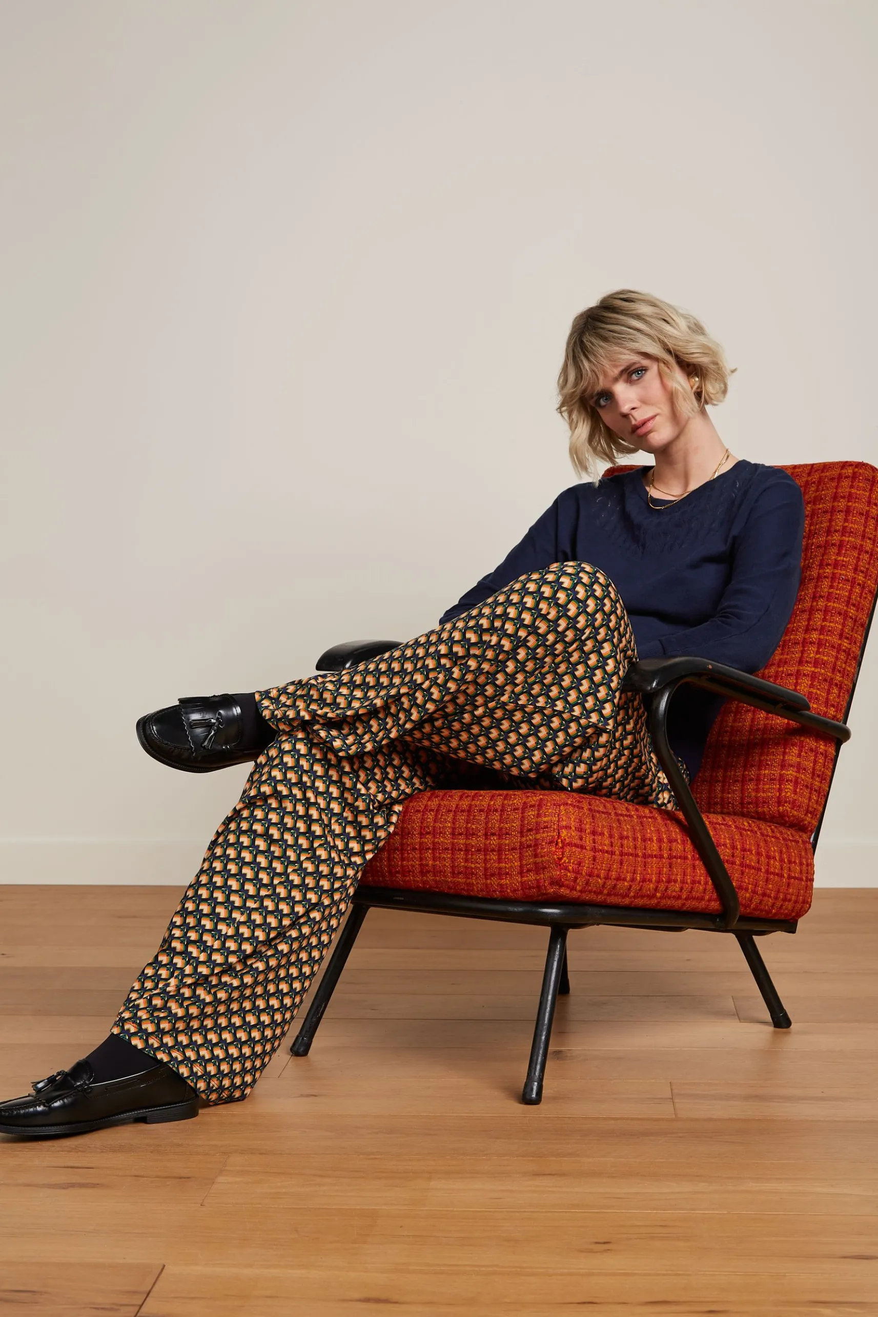 Border Palazzo Pants Valet