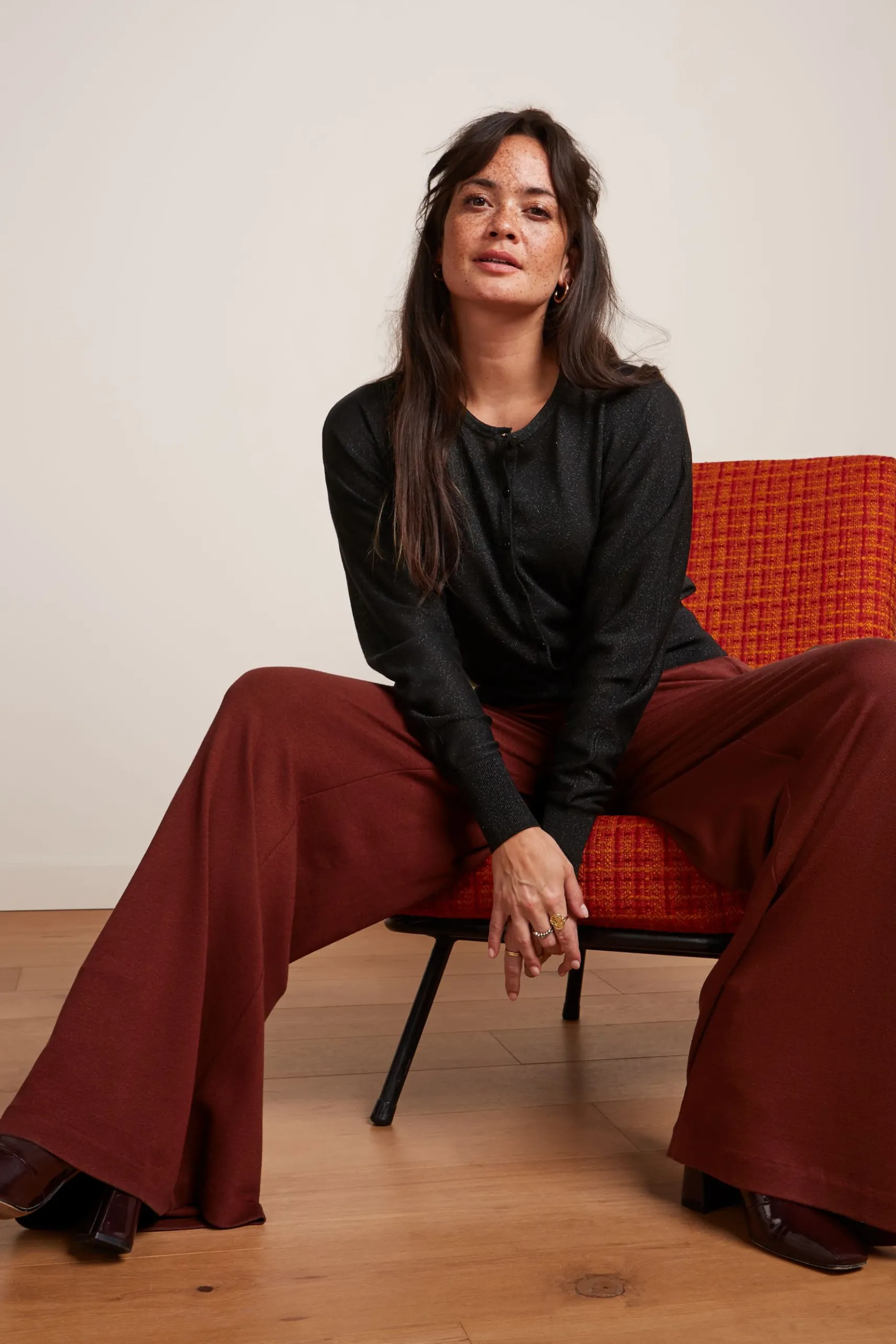 Border Palazzo Pants Milano Crepe