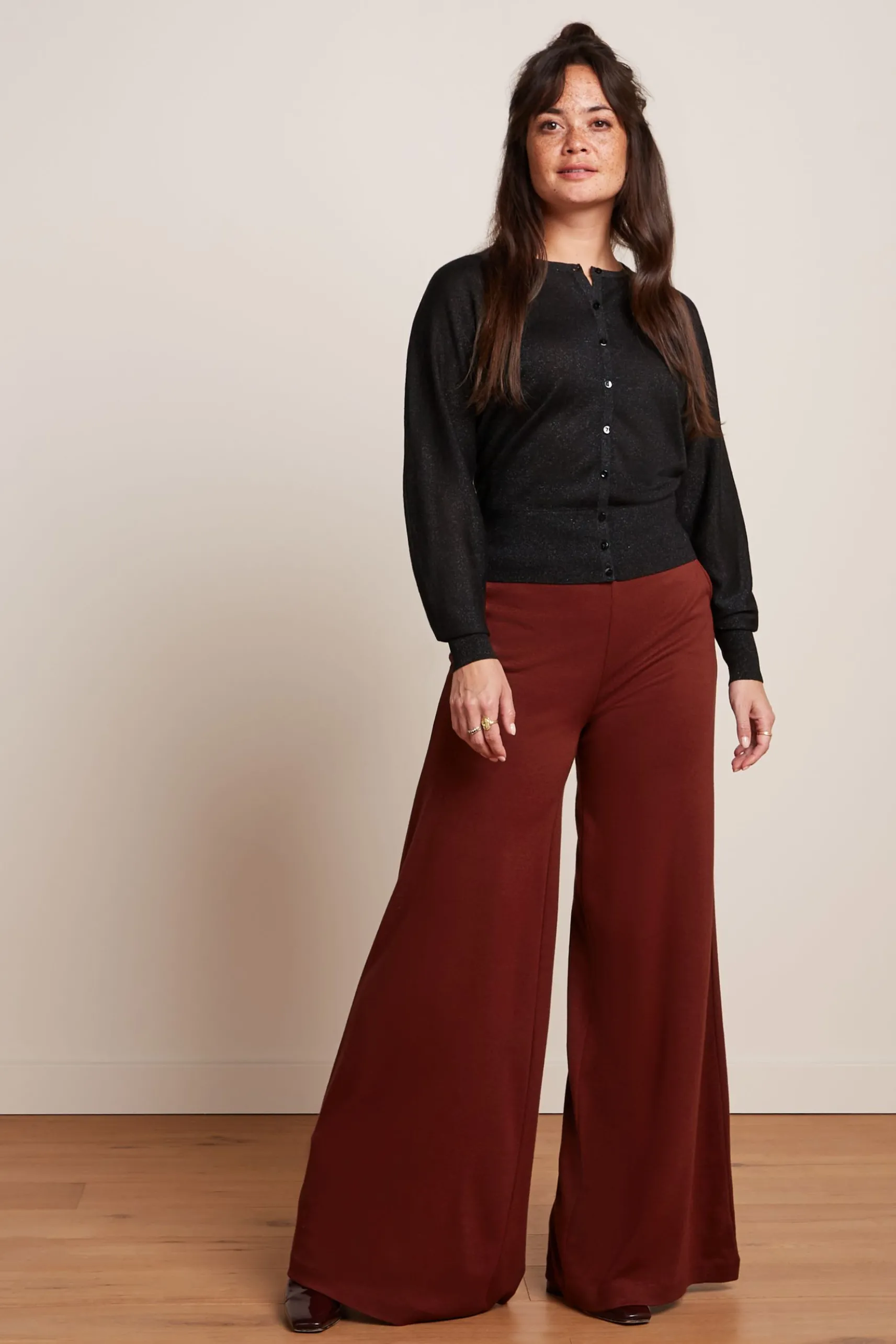Border Palazzo Pants Milano Crepe