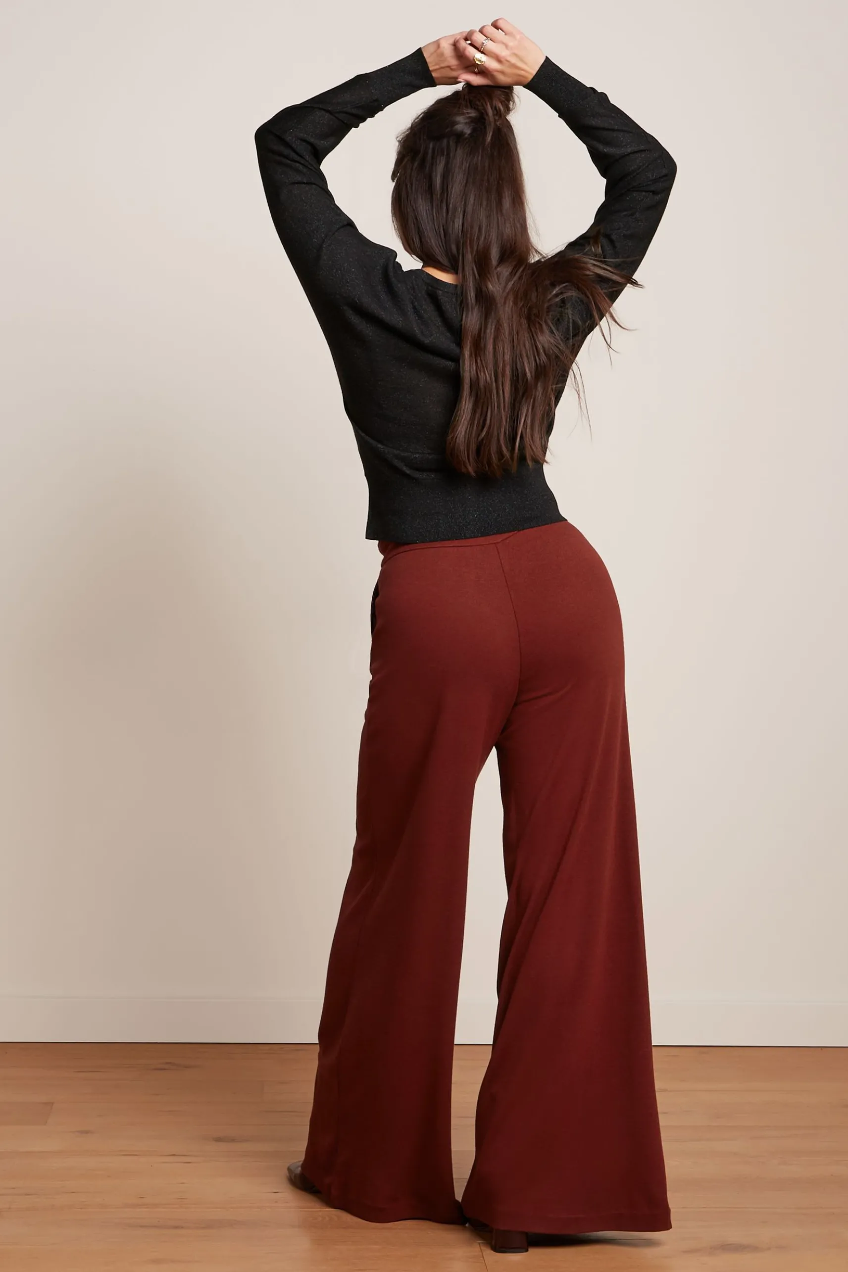 Border Palazzo Pants Milano Crepe