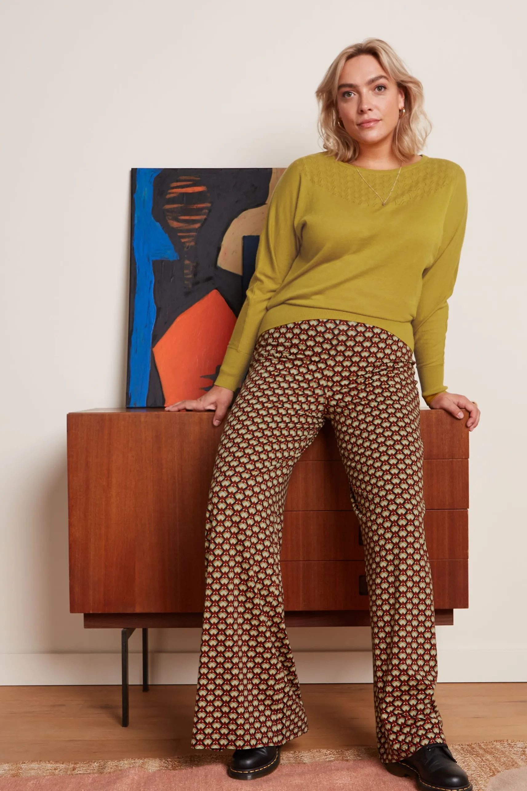 Border Palazzo Pants Valet