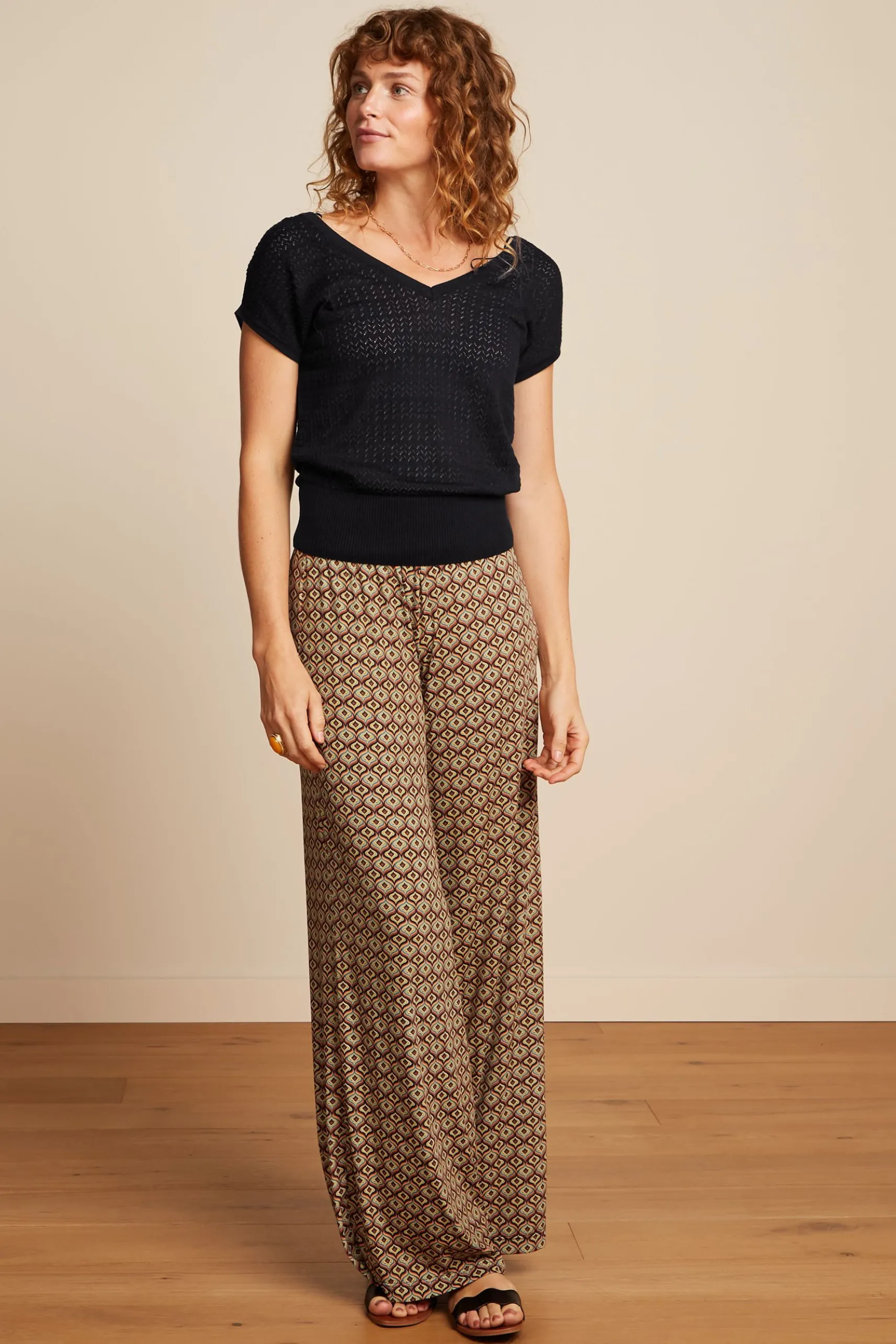 Border Palazzo Pants Smith