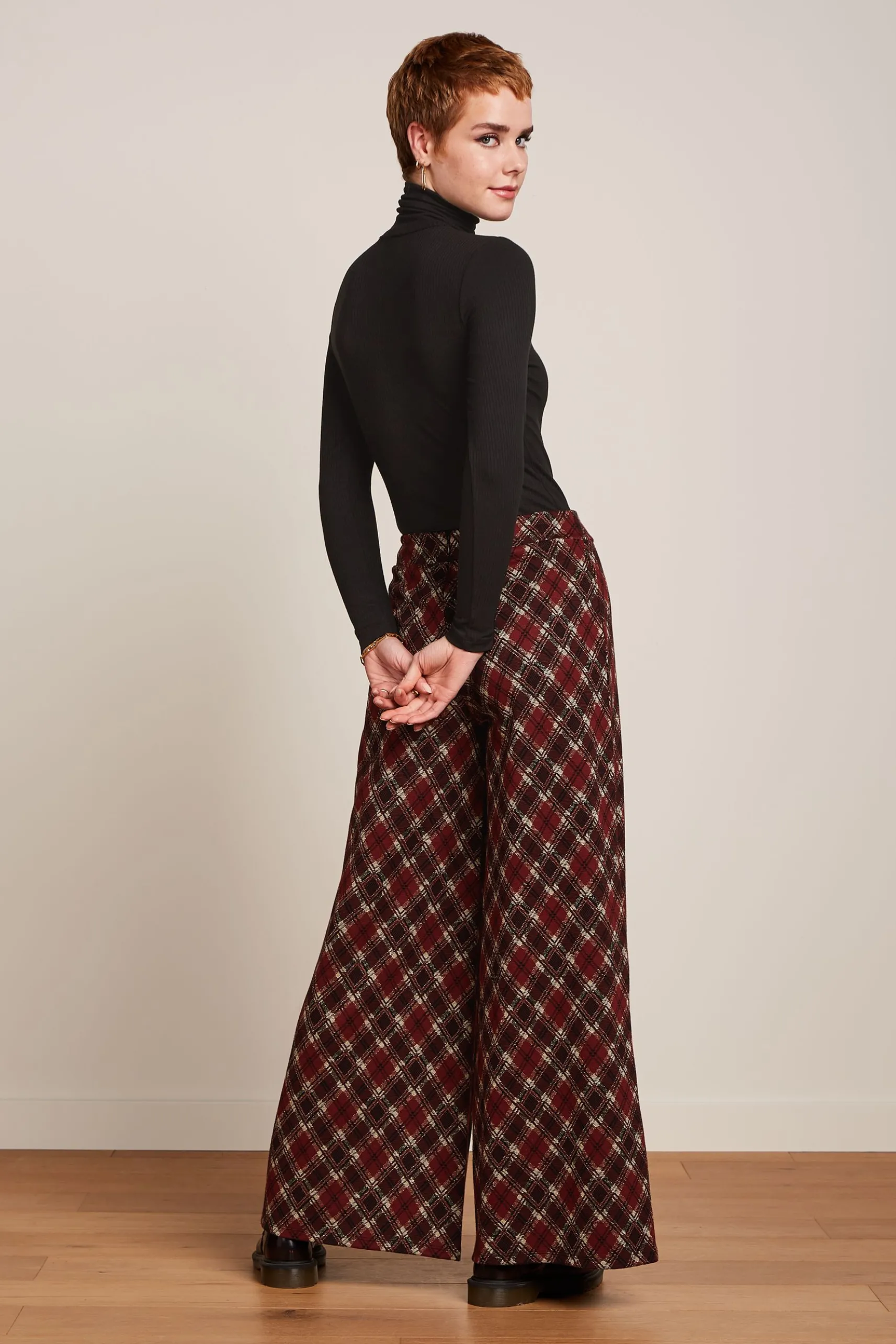 Border Palazzo Pants Riley Jacquard