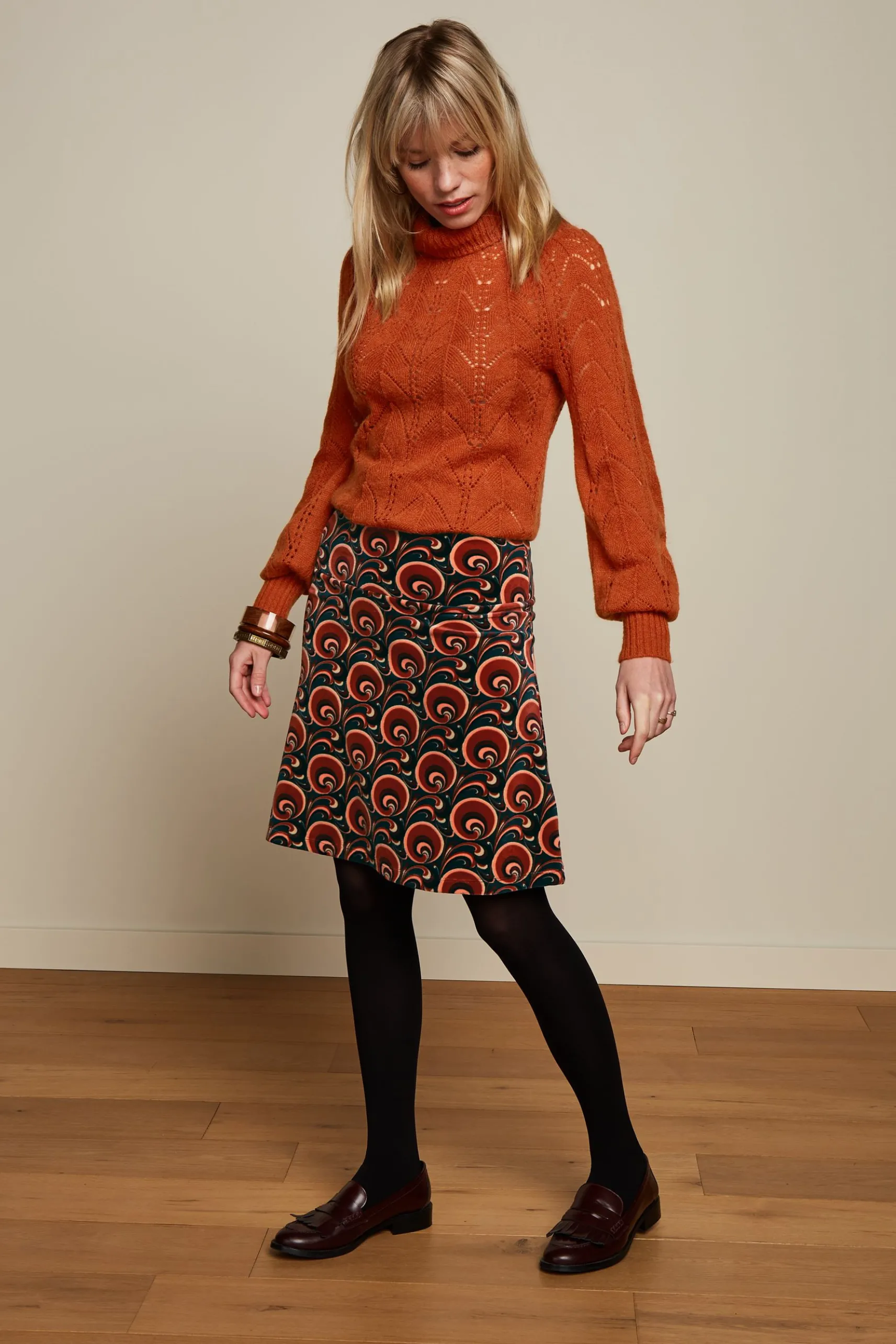 Border Skirt Patchouli