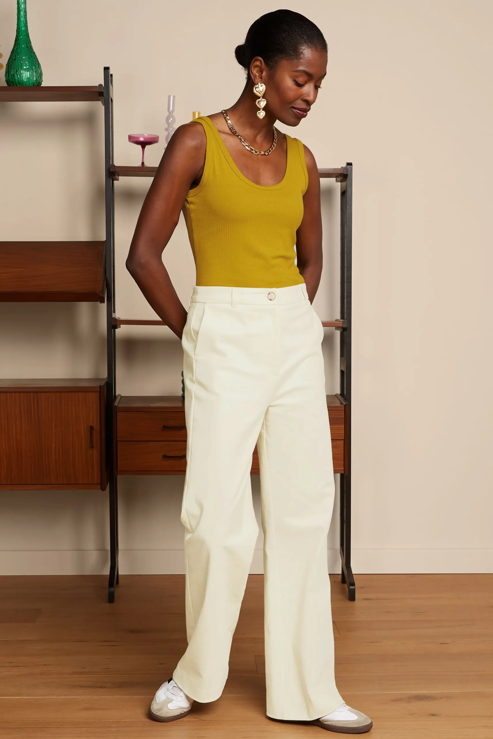 Brigitta Top Uni Rib