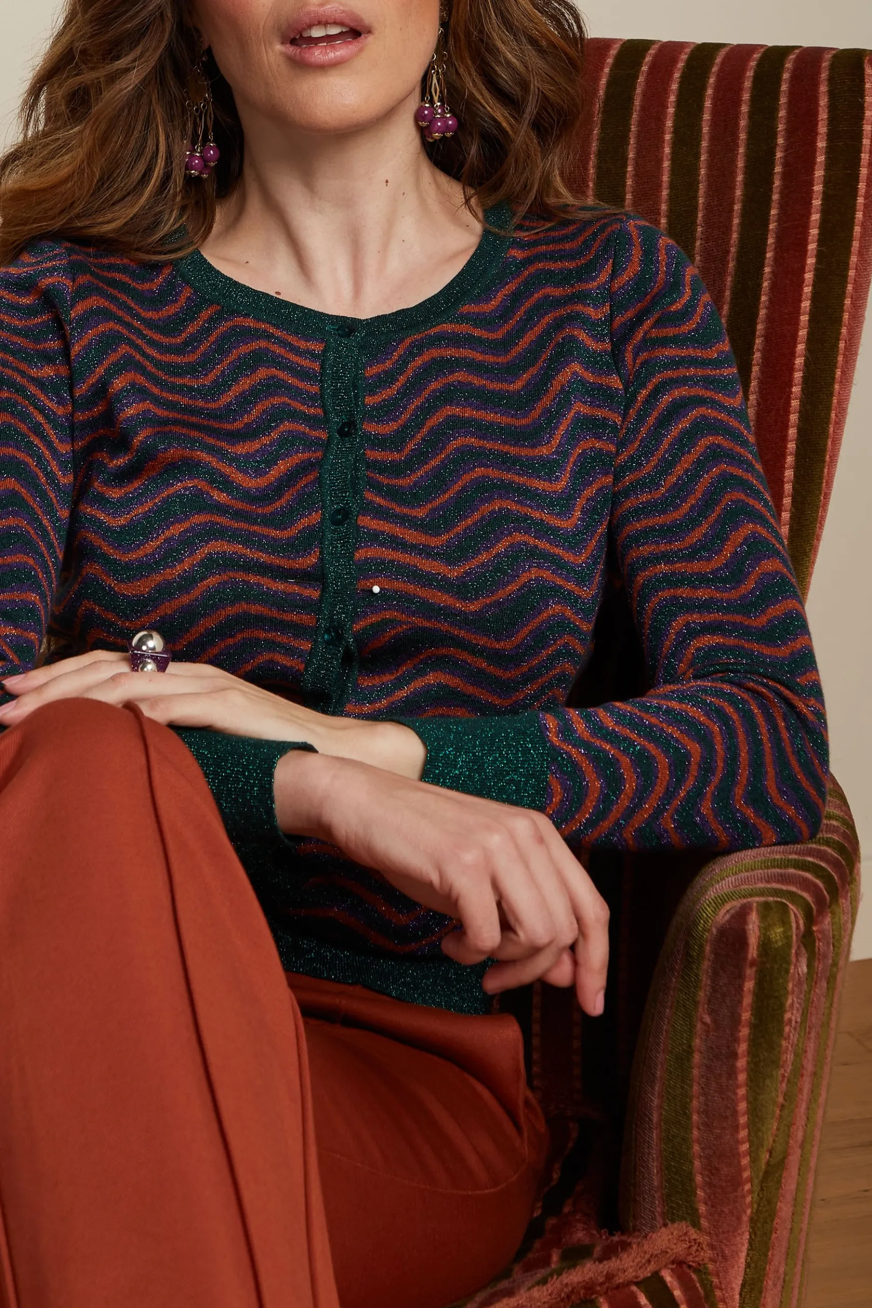 Cardi Roudnneck Lava