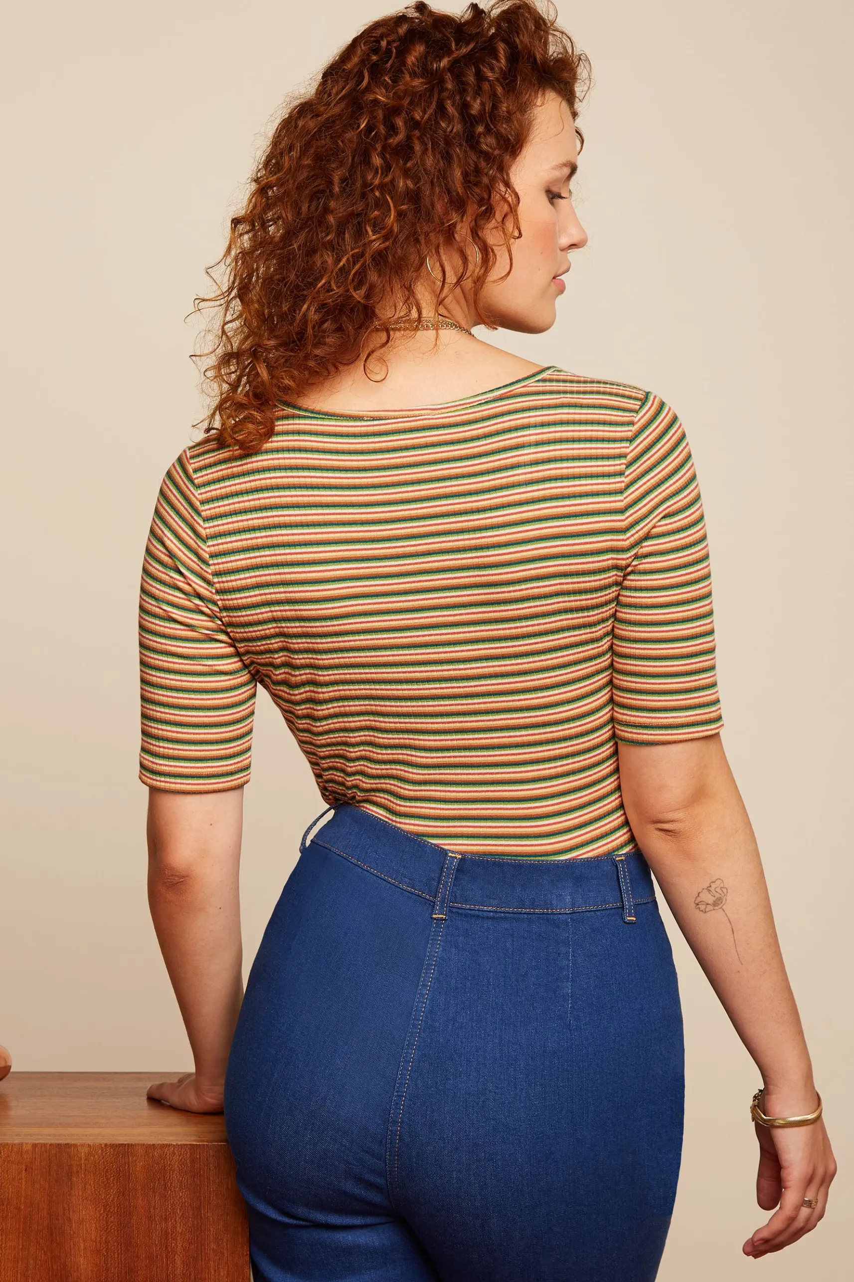 Carice Top Boxy Stripe