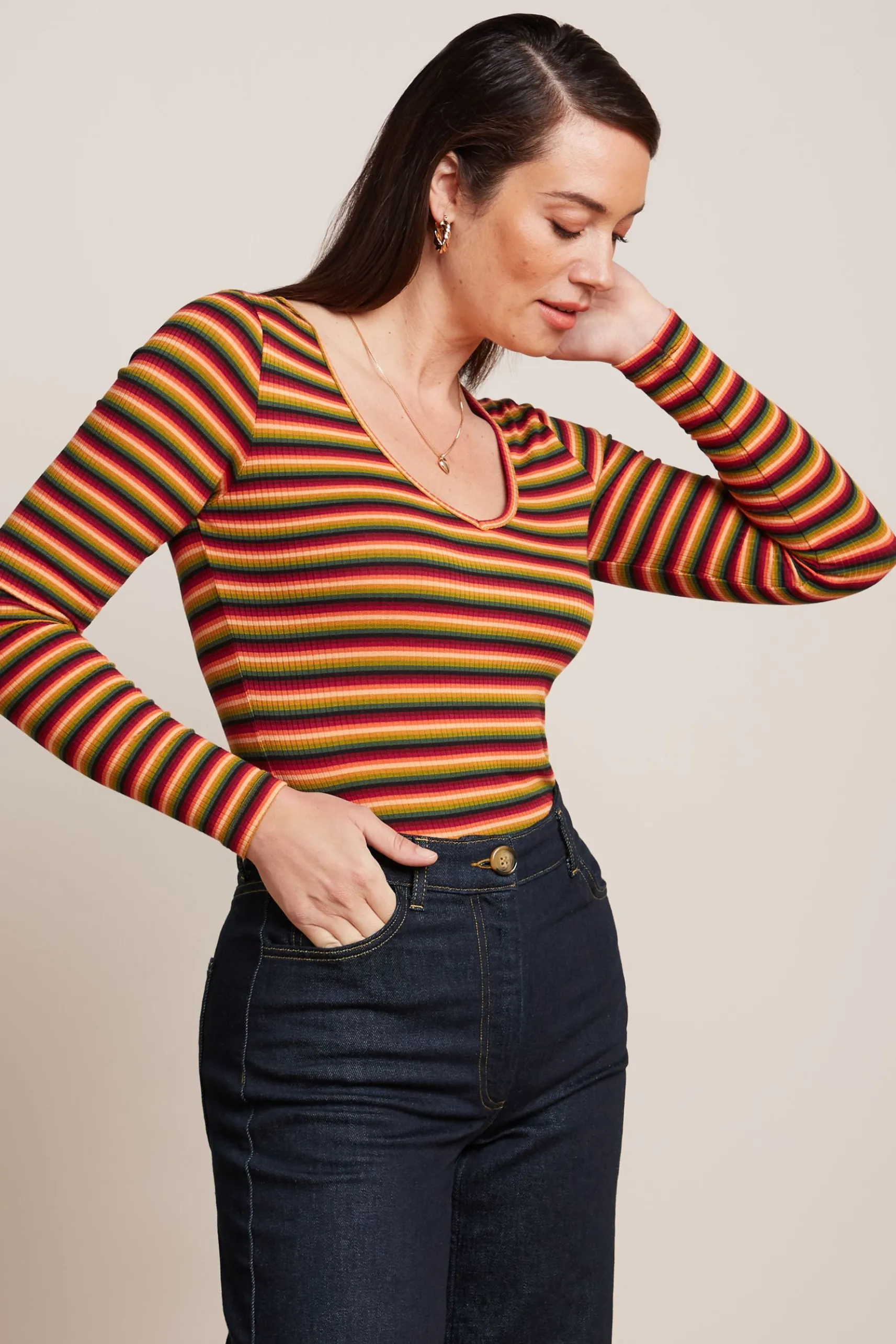 Carice V Top Mimmi Stripe