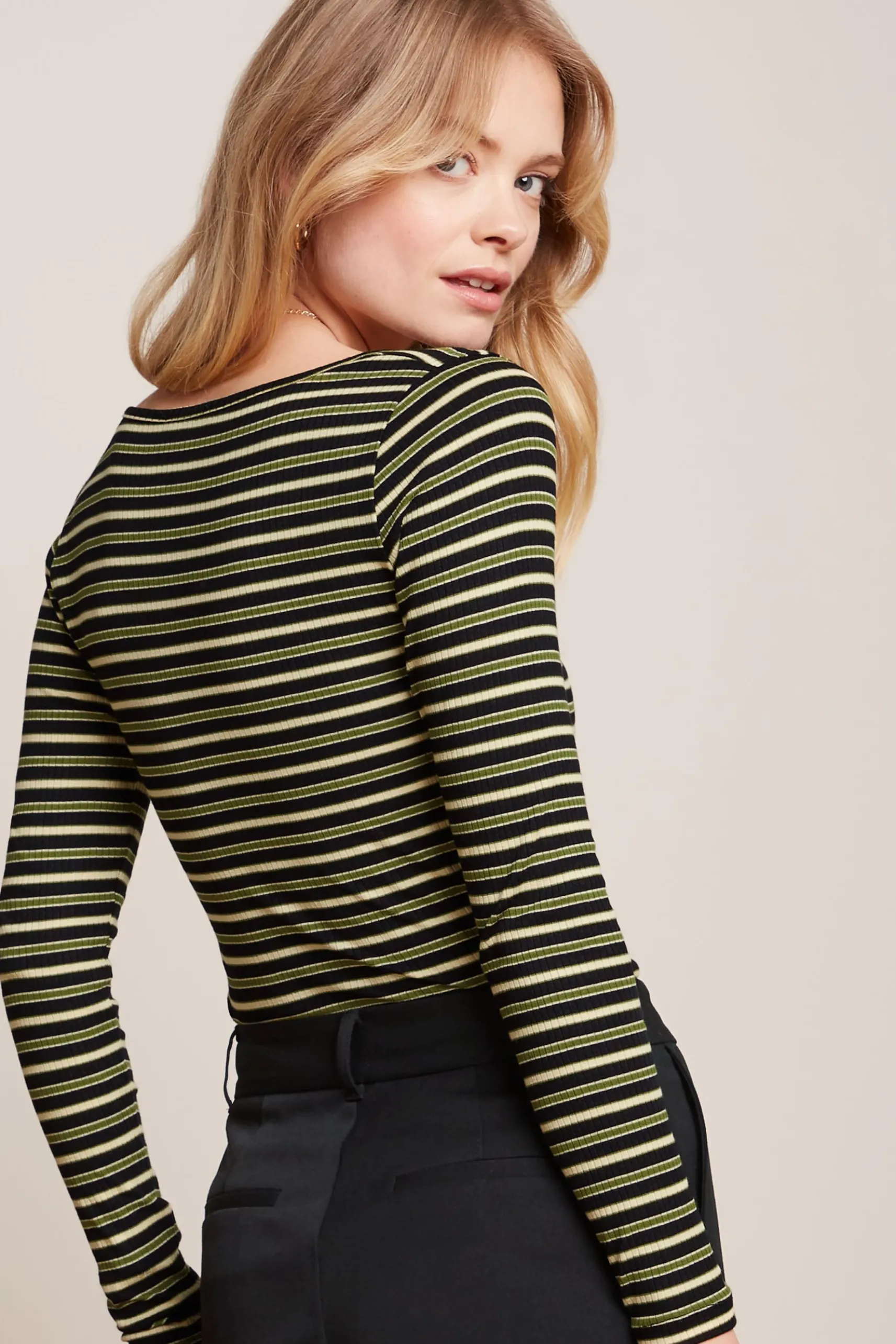 Carice V Top Pimm Stripe