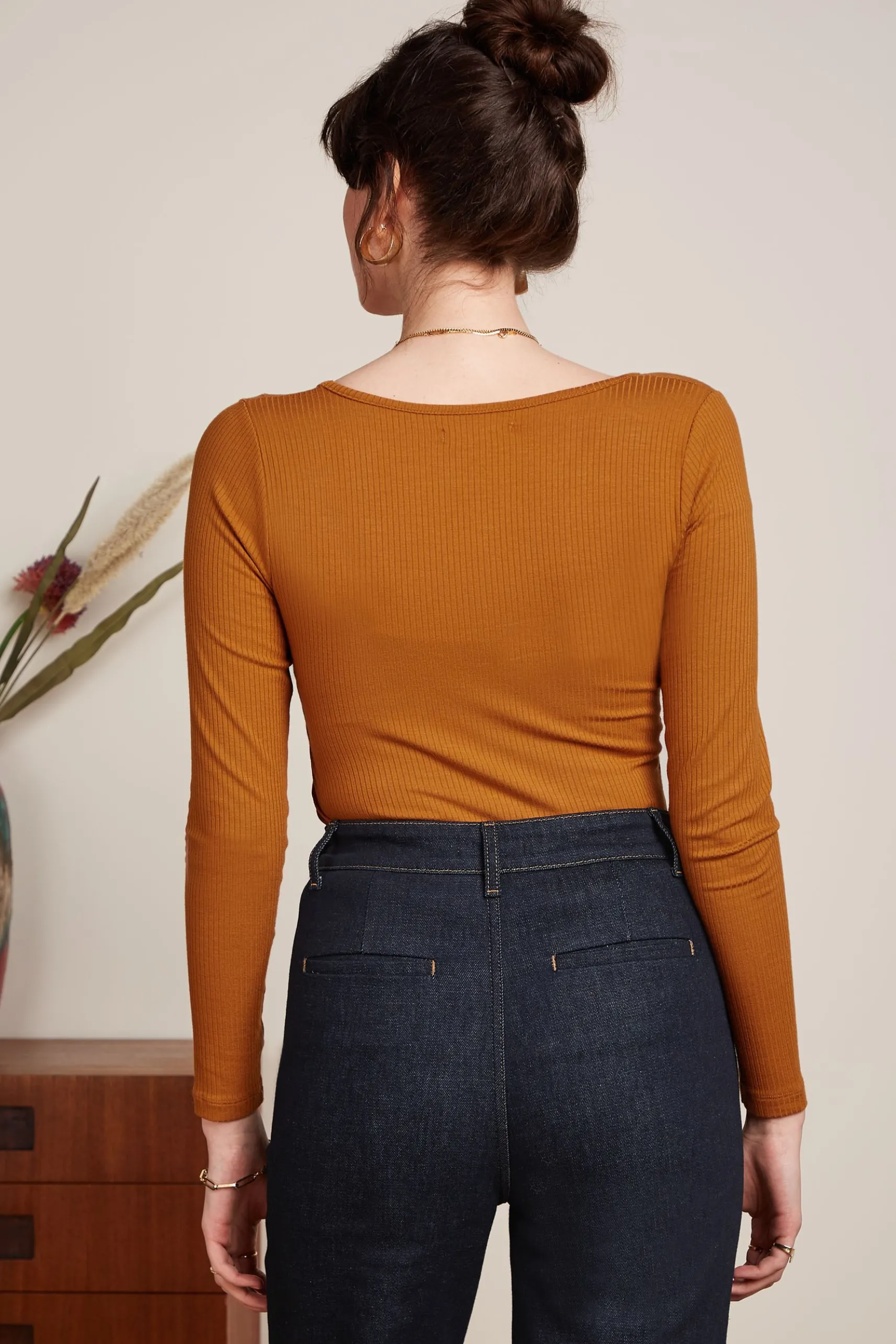 Carice V Top Uni Rib