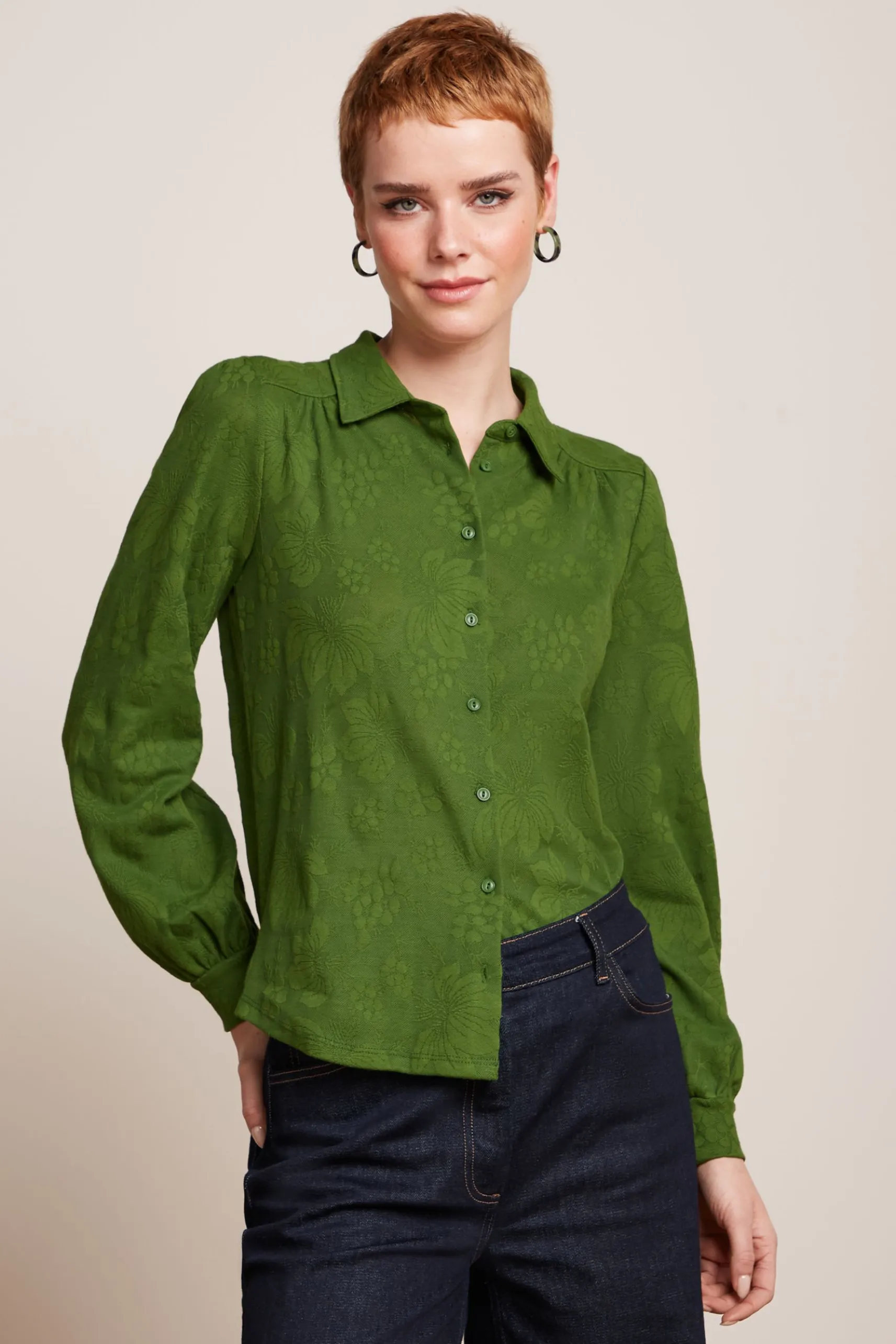 Carina Blouse Buzz Jacquard