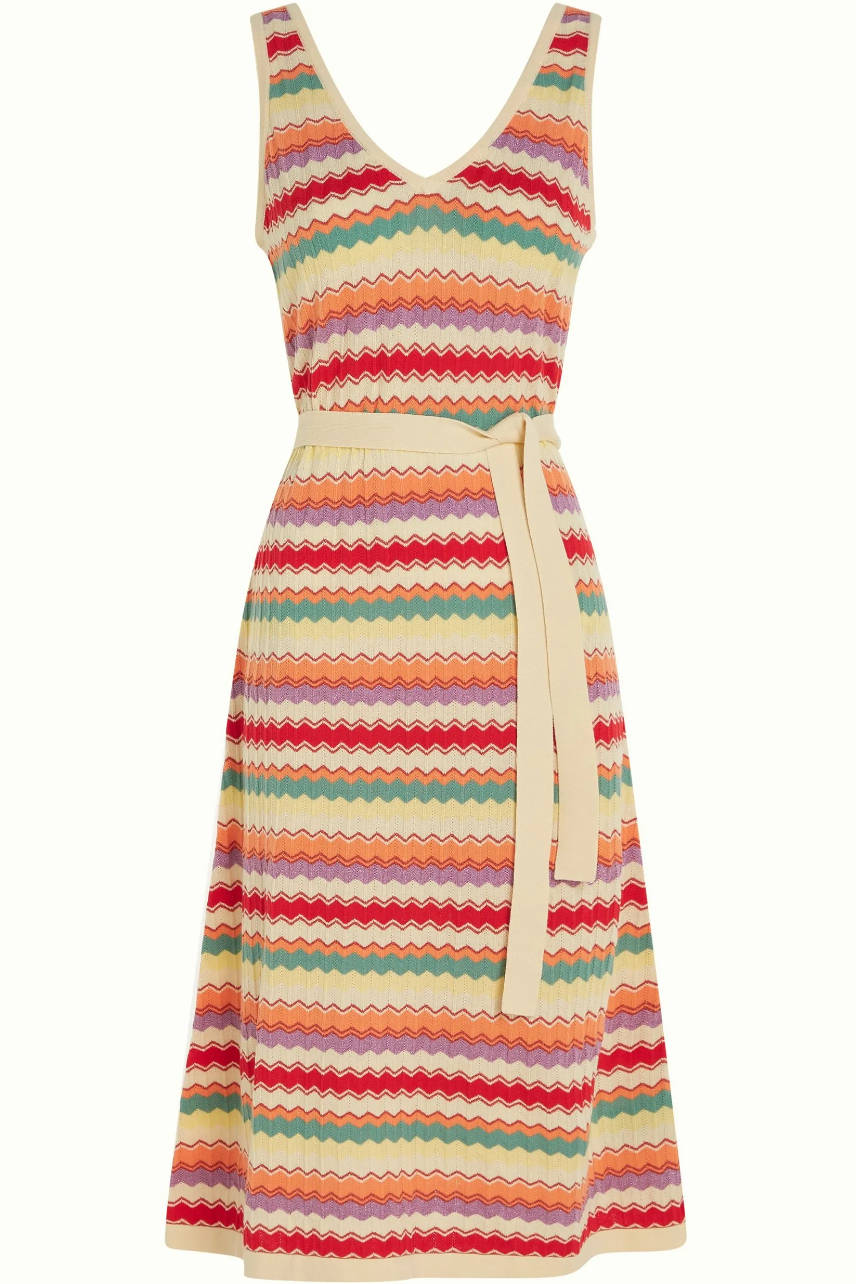 Deep V Knit Dress Hadley