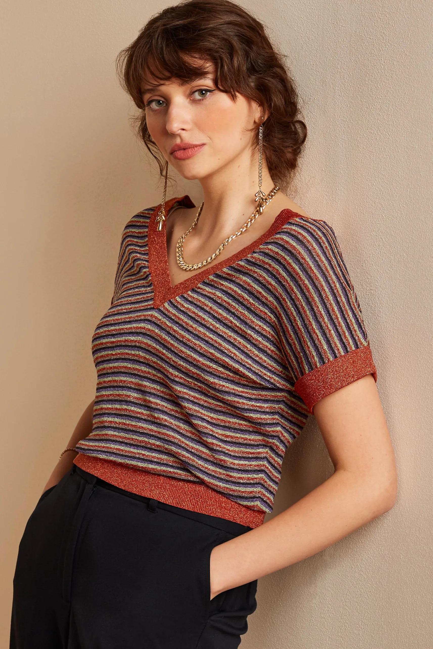 Double V Top Stardust