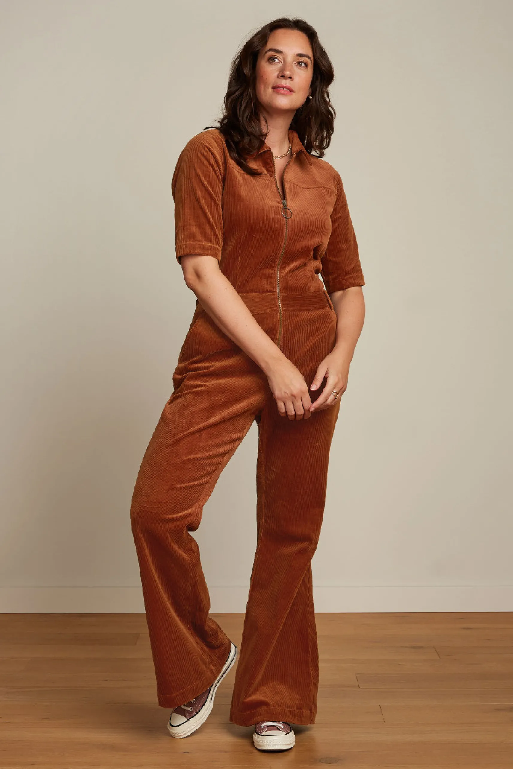 Garbo Flare Jumpsuit Corduroy