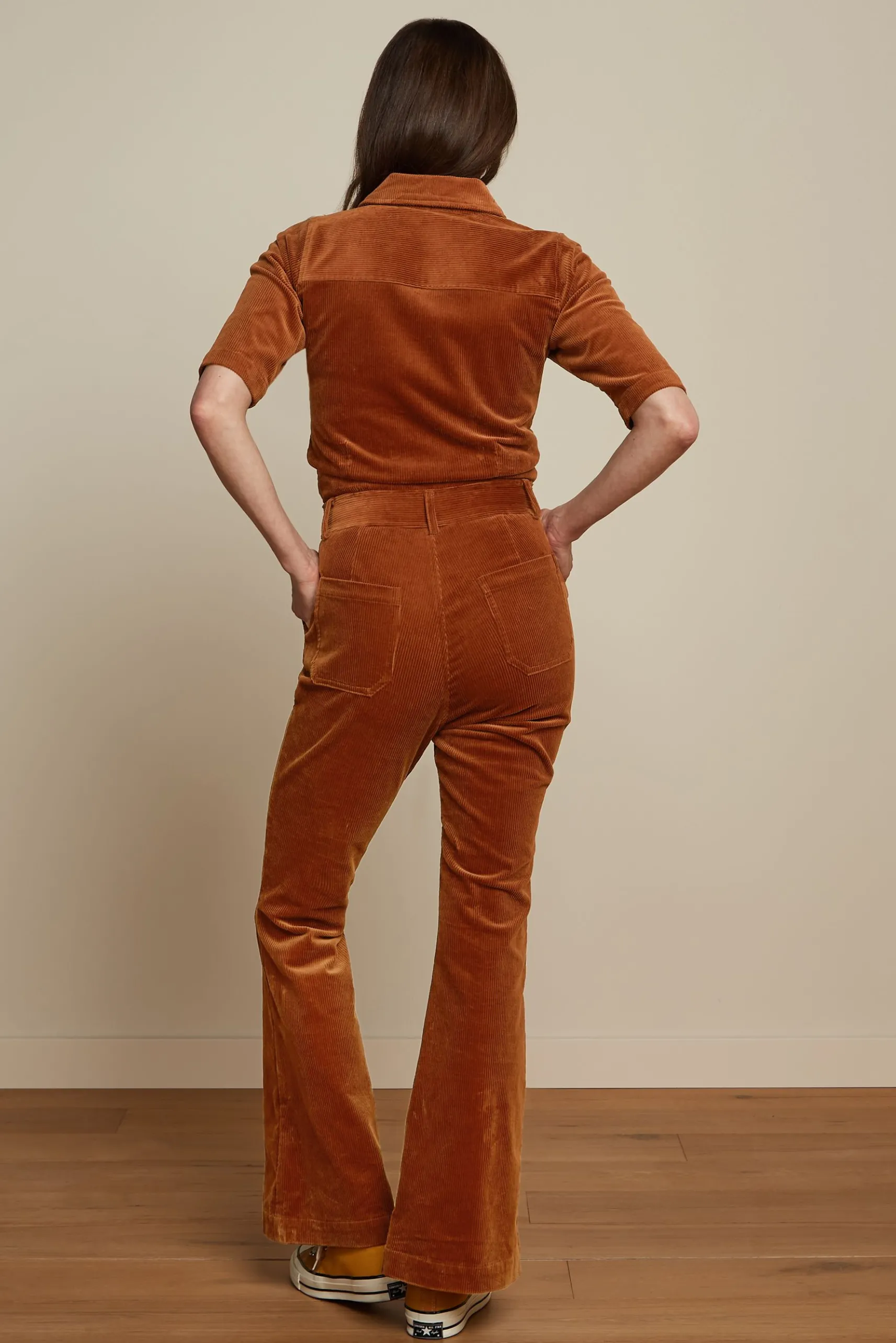 Garbo Flare Jumpsuit Corduroy