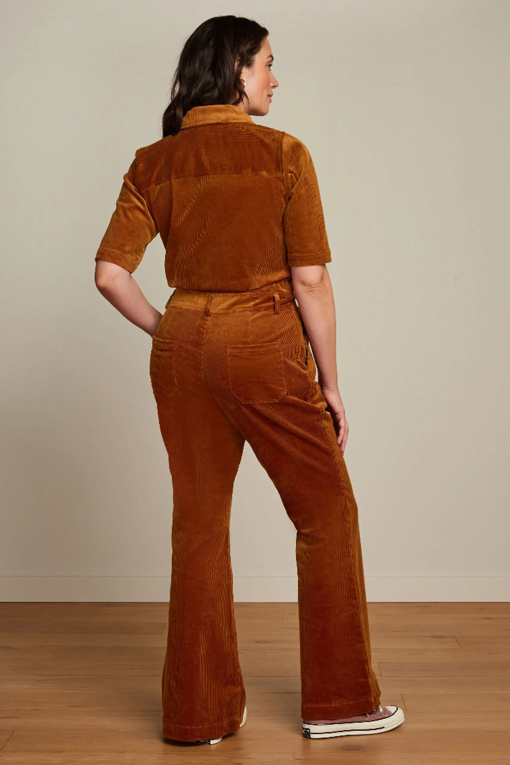 Garbo Flare Jumpsuit Corduroy