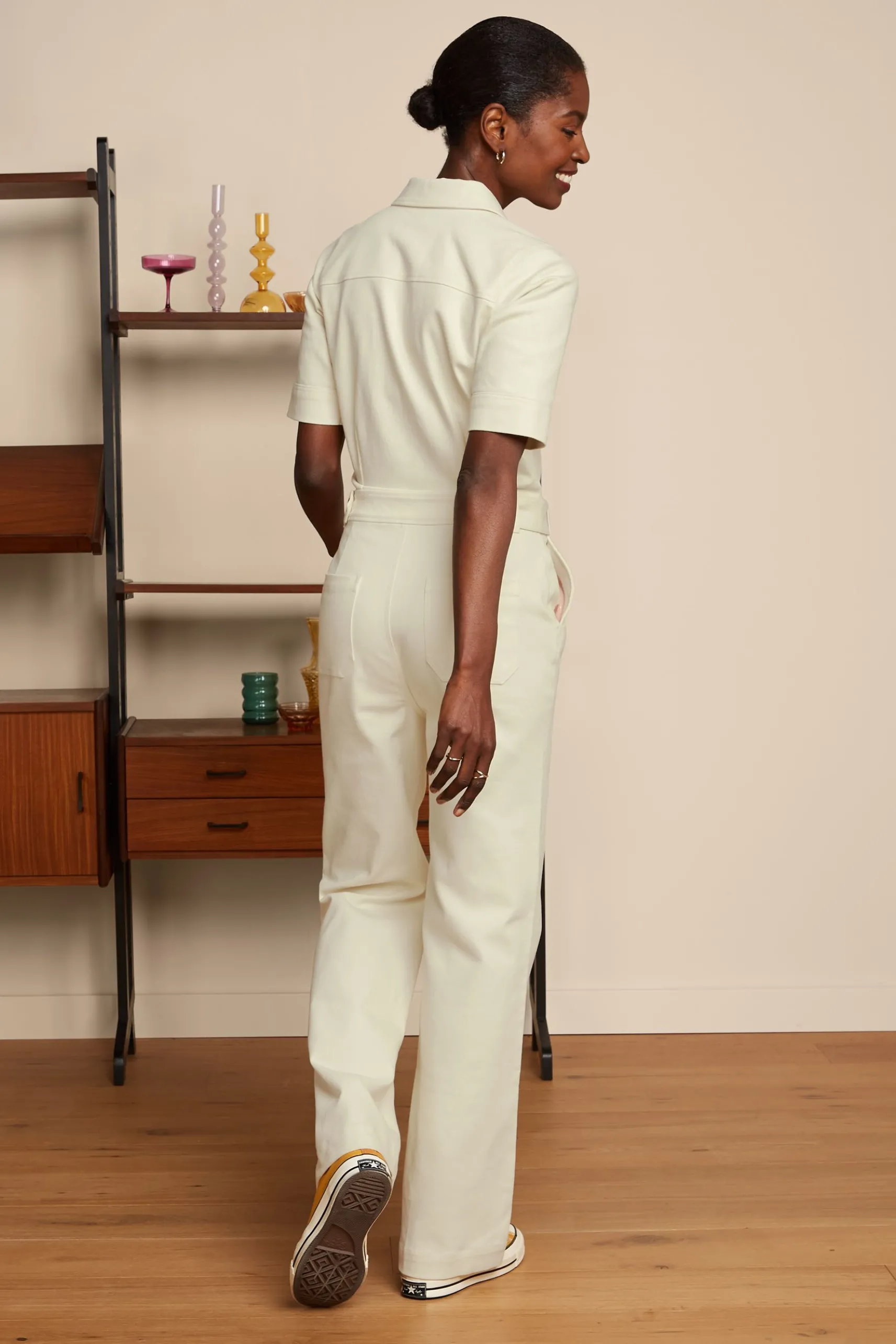 Garbo Zip Jumpsuit Marine