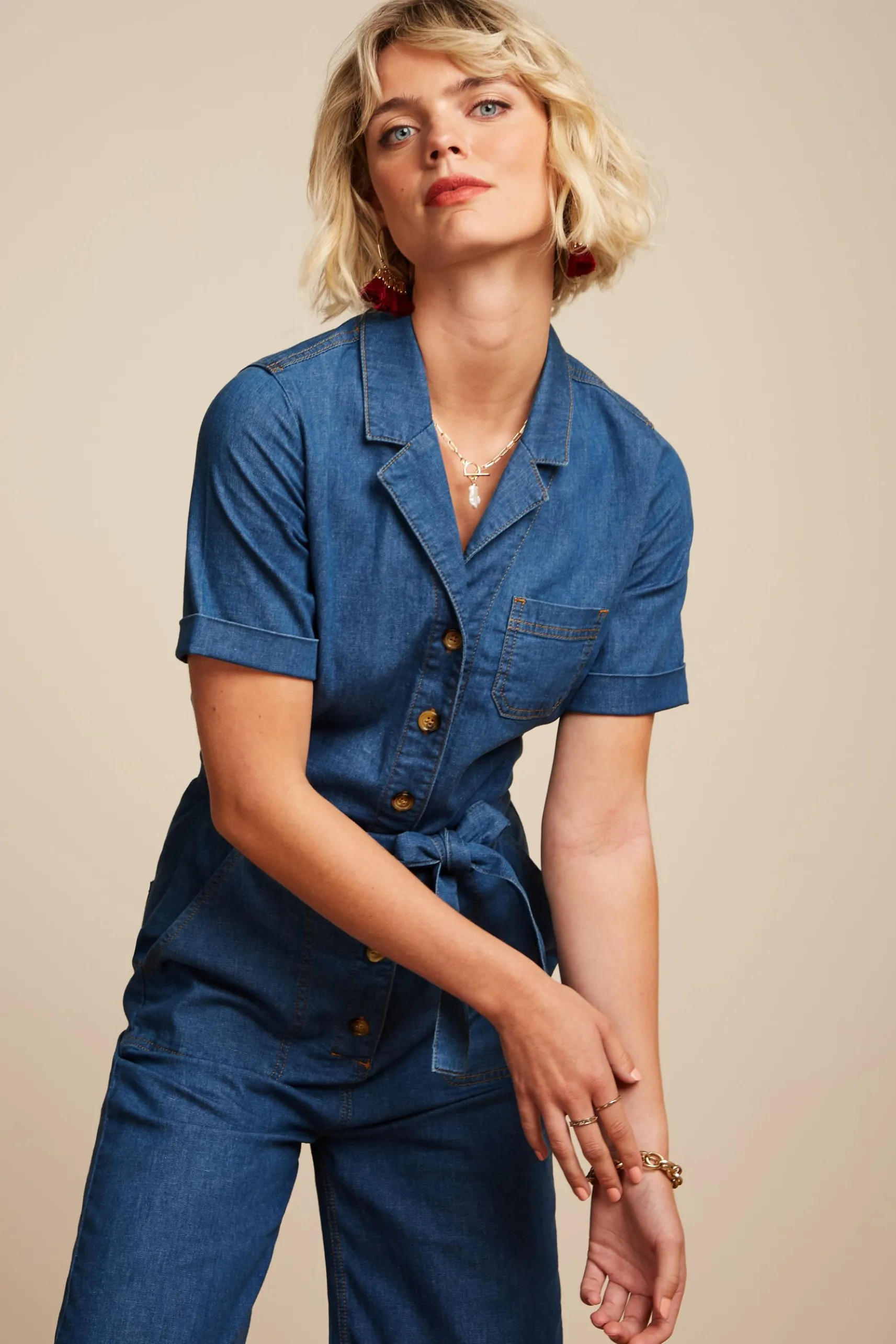 Gracie Jumpsuit Chambray