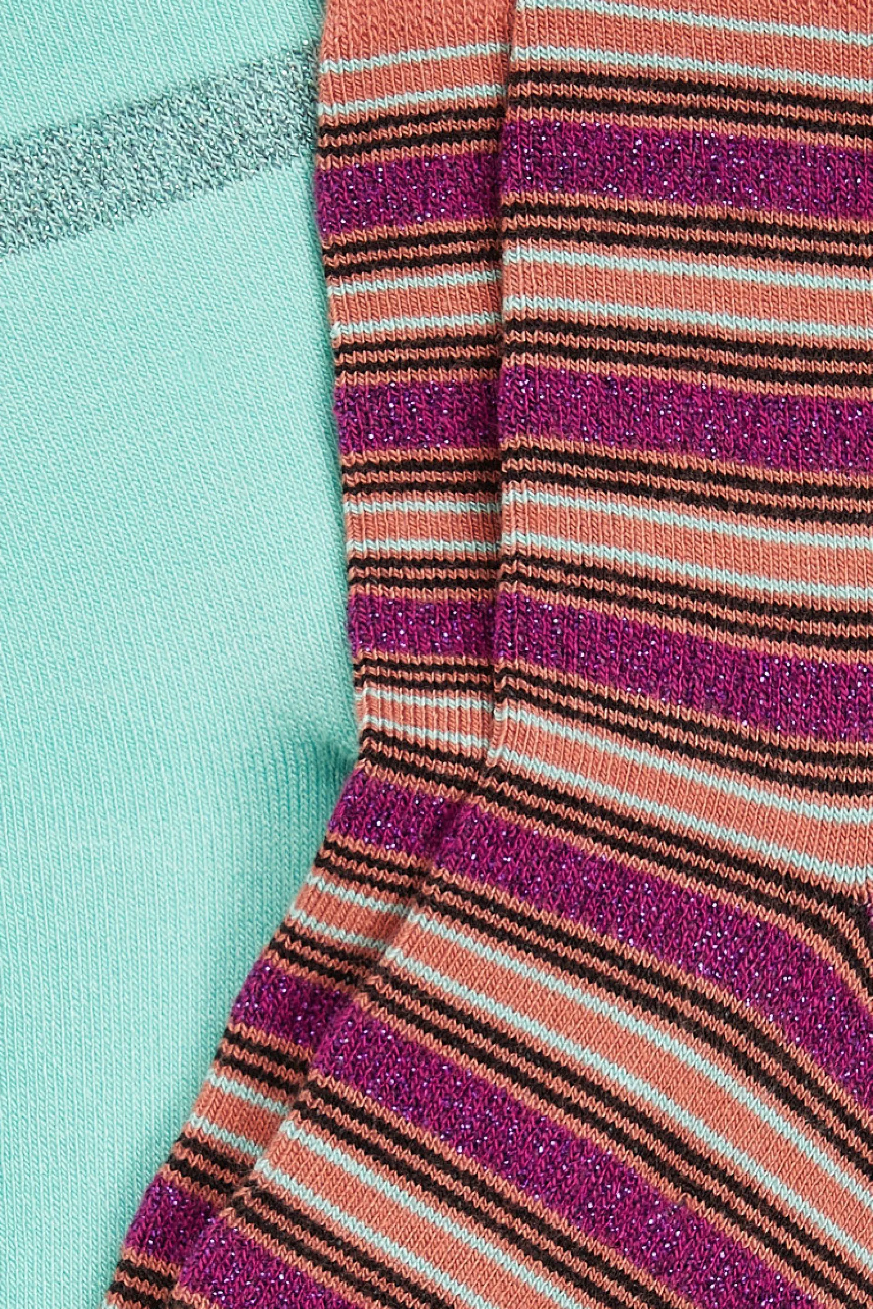 Half Socks 2-Pack Castillo Stripe