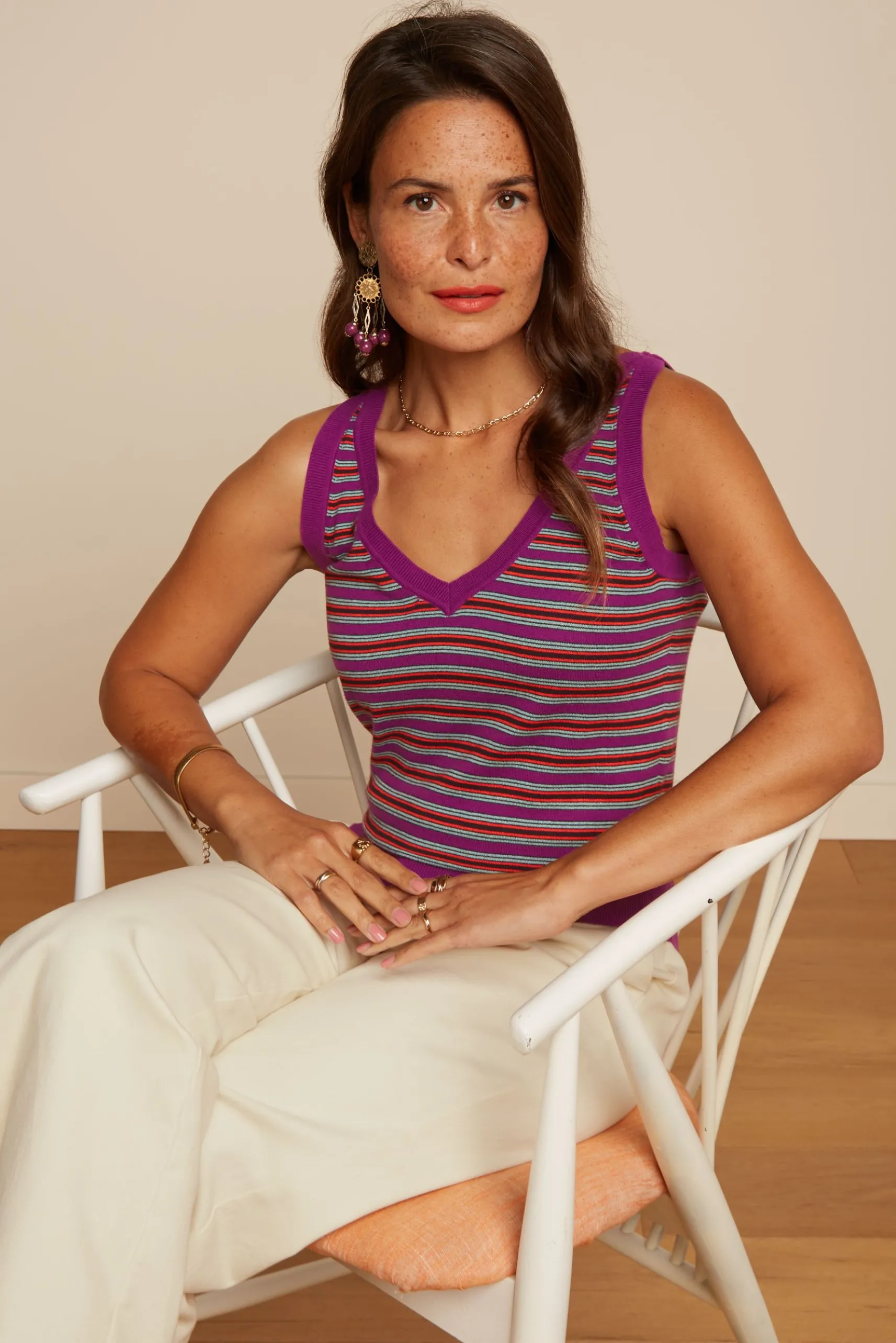 Hazel Top Bee Stripe