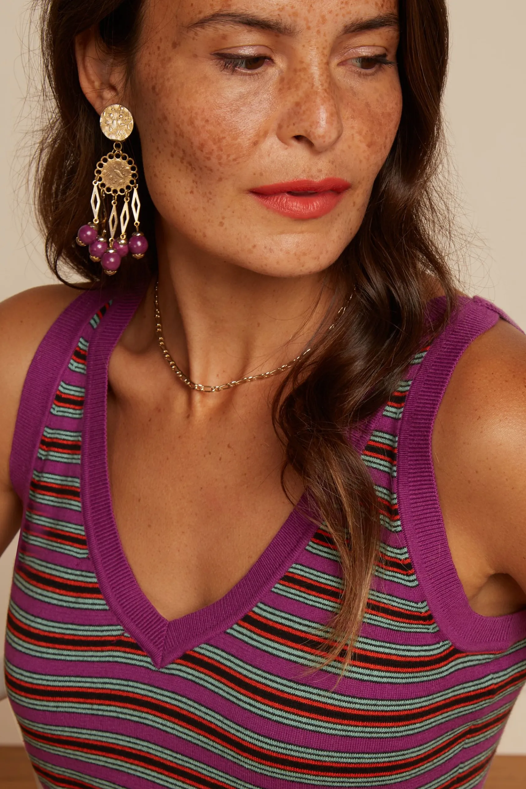 Hazel Top Bee Stripe