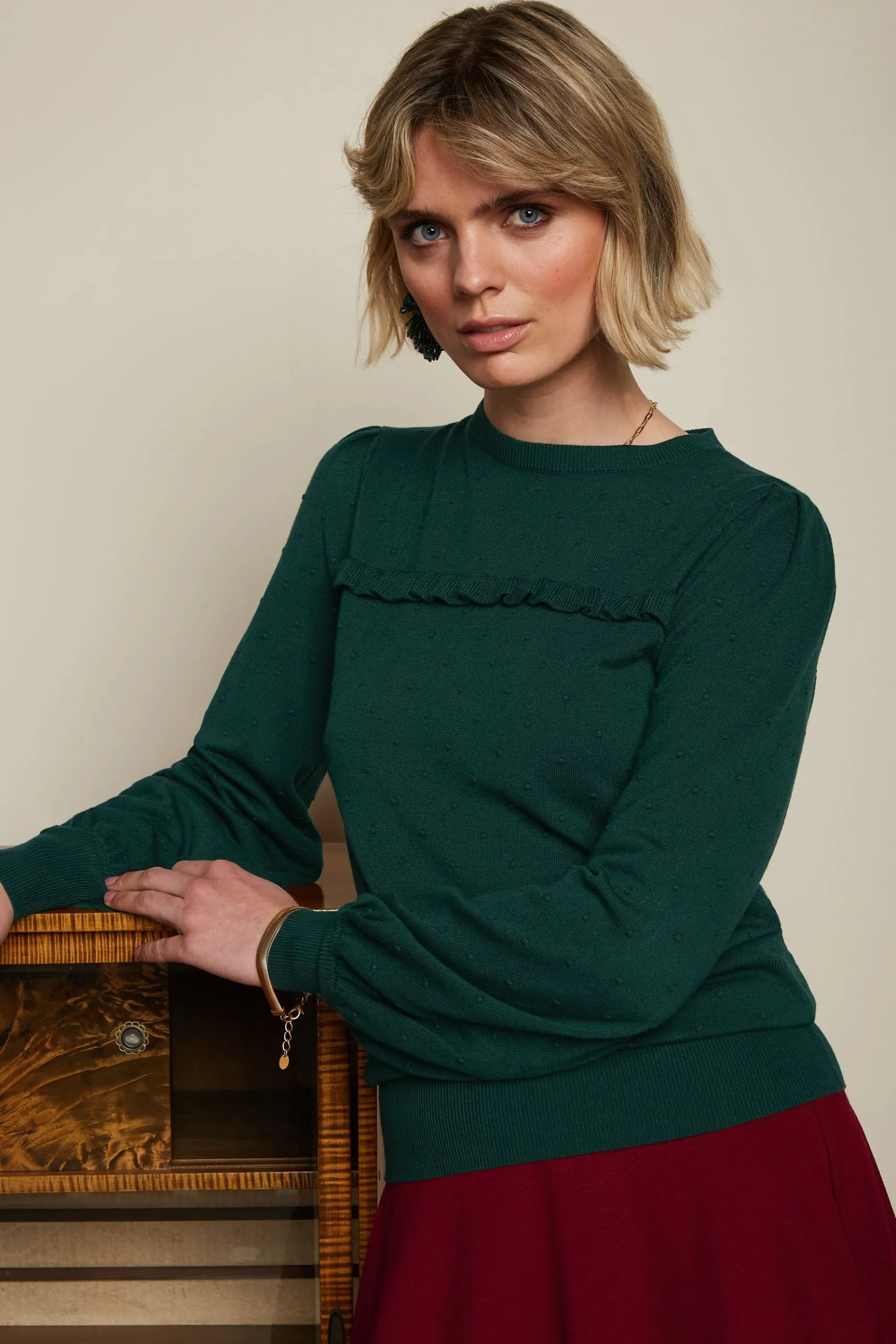 Jada Ruffle Top Droplet