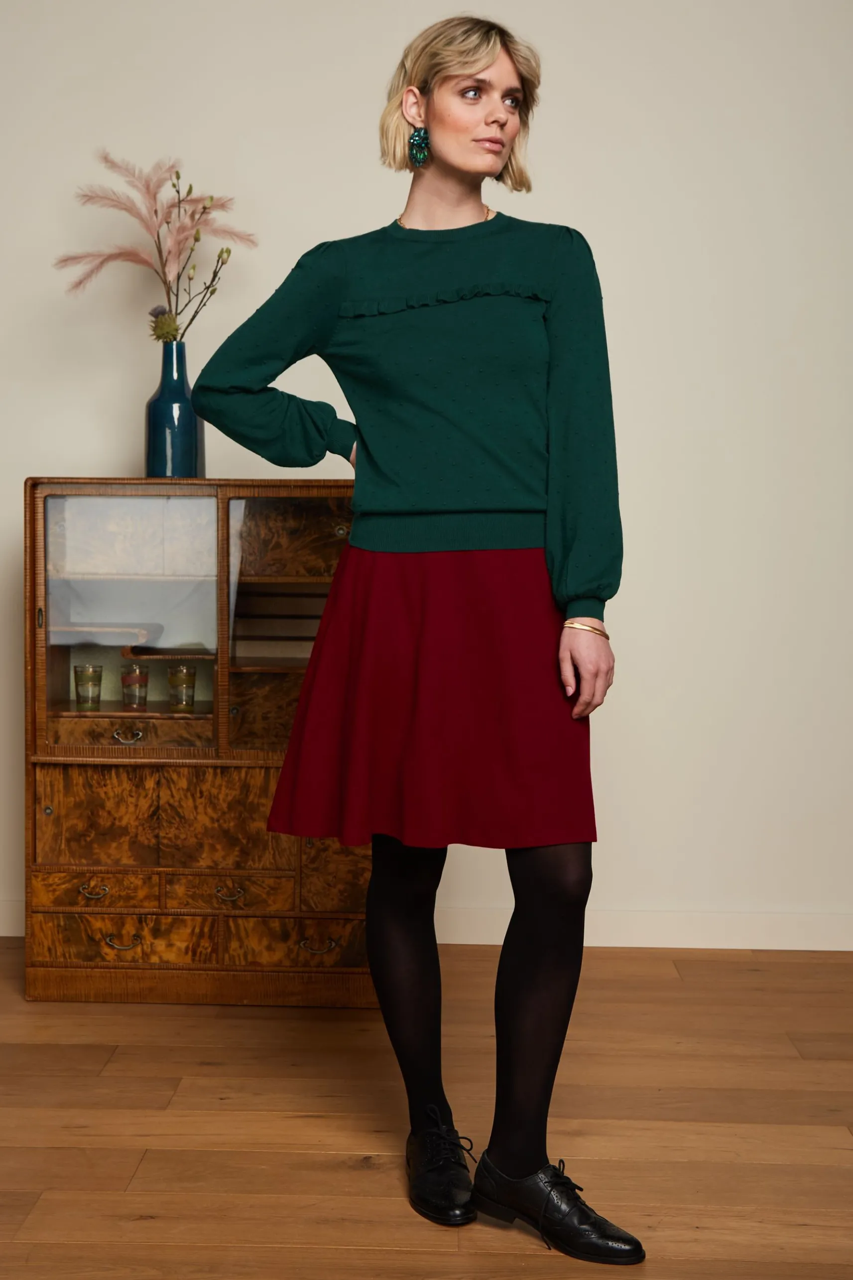 Jada Ruffle Top Droplet