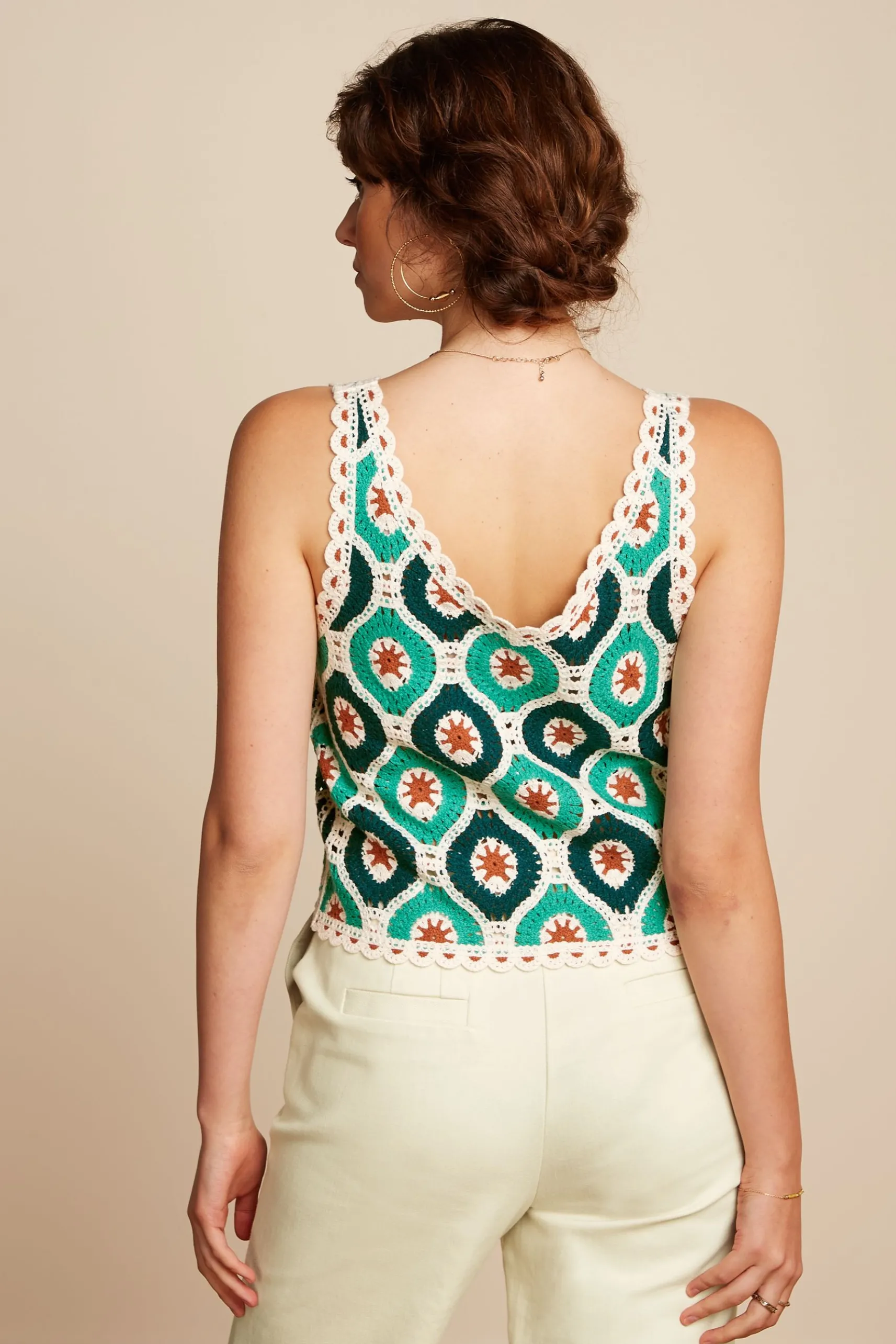 Janis Top Fray Crochet