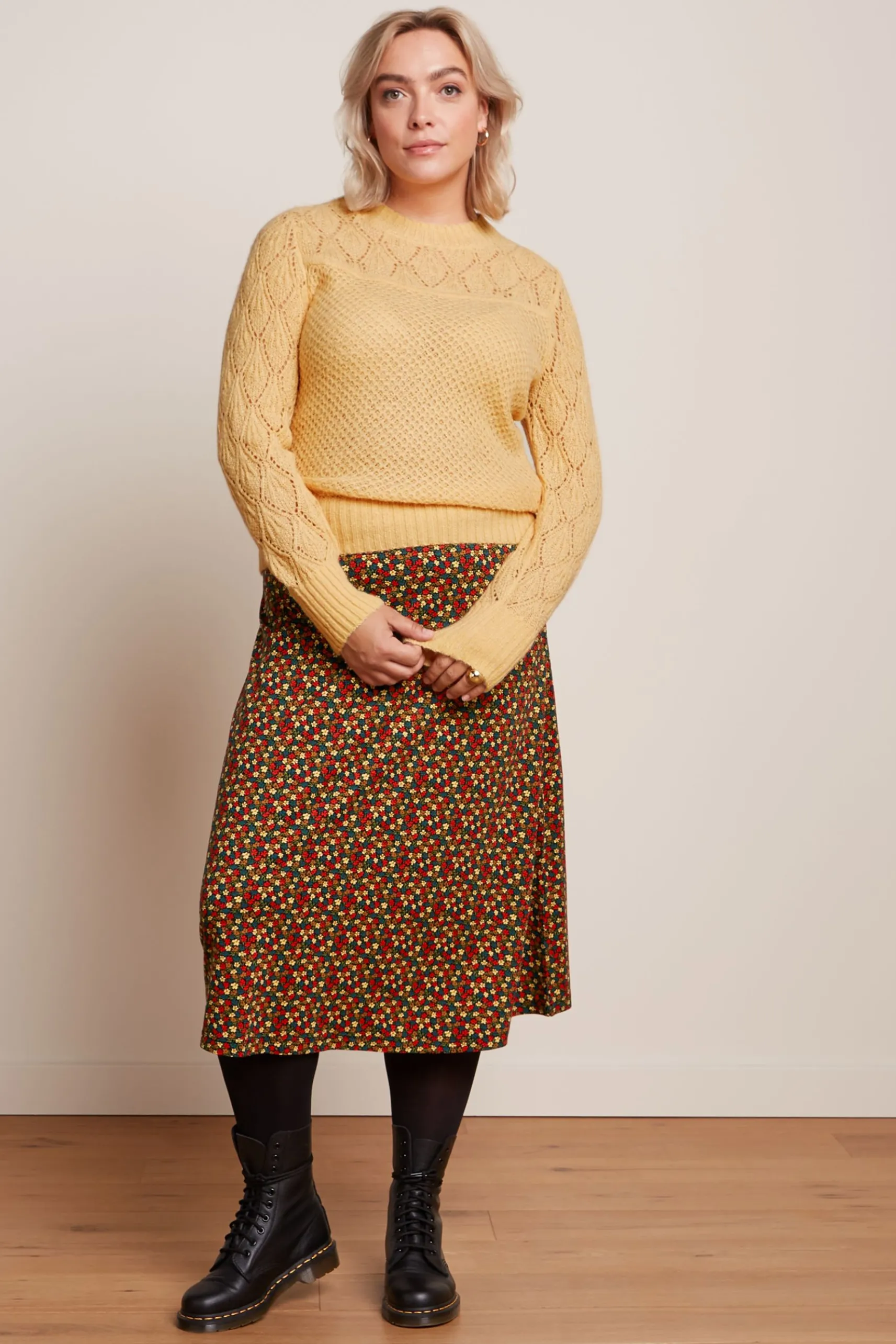 Jeannie Yoke Sweater Farfalle