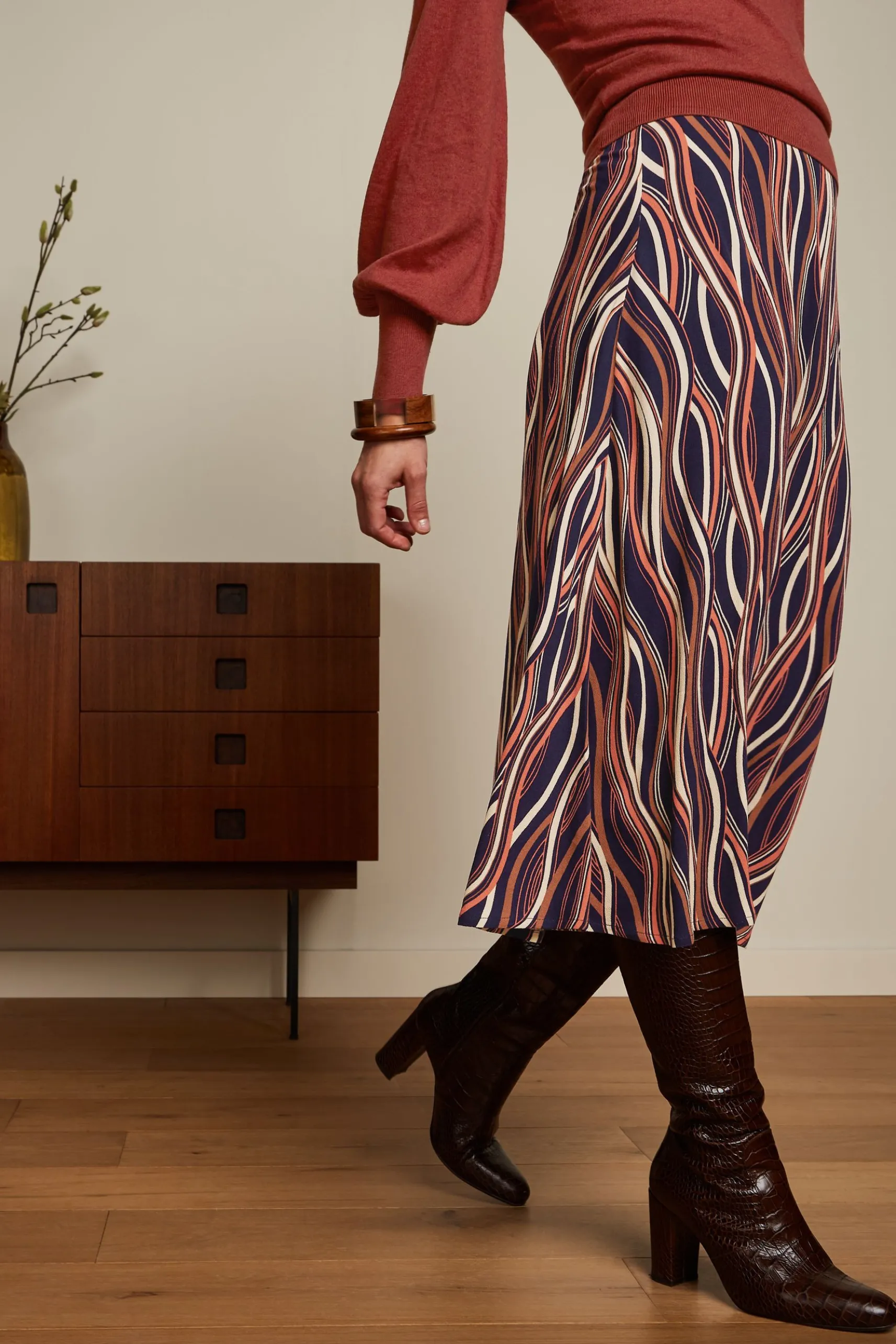 Juno Midi Skirt Merrill