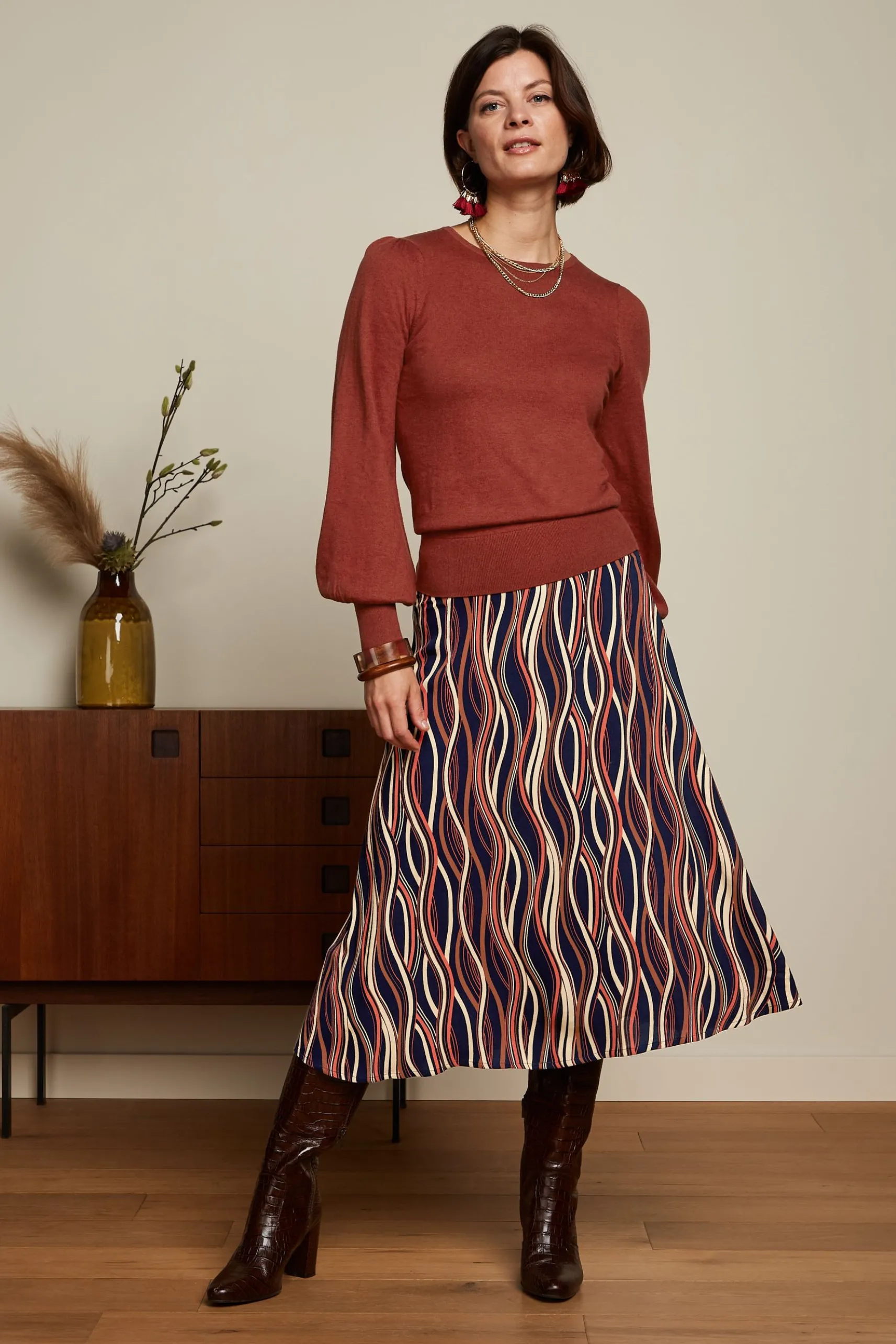 Juno Midi Skirt Merrill