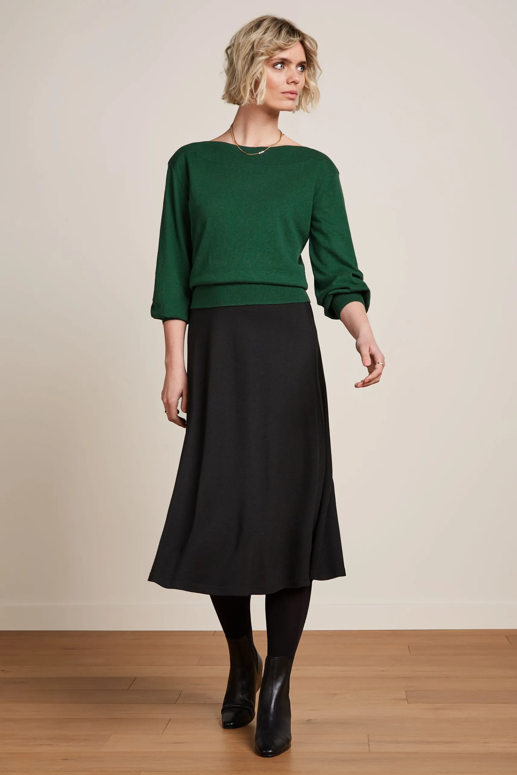 Juno Midi Skirt Milano Crepe