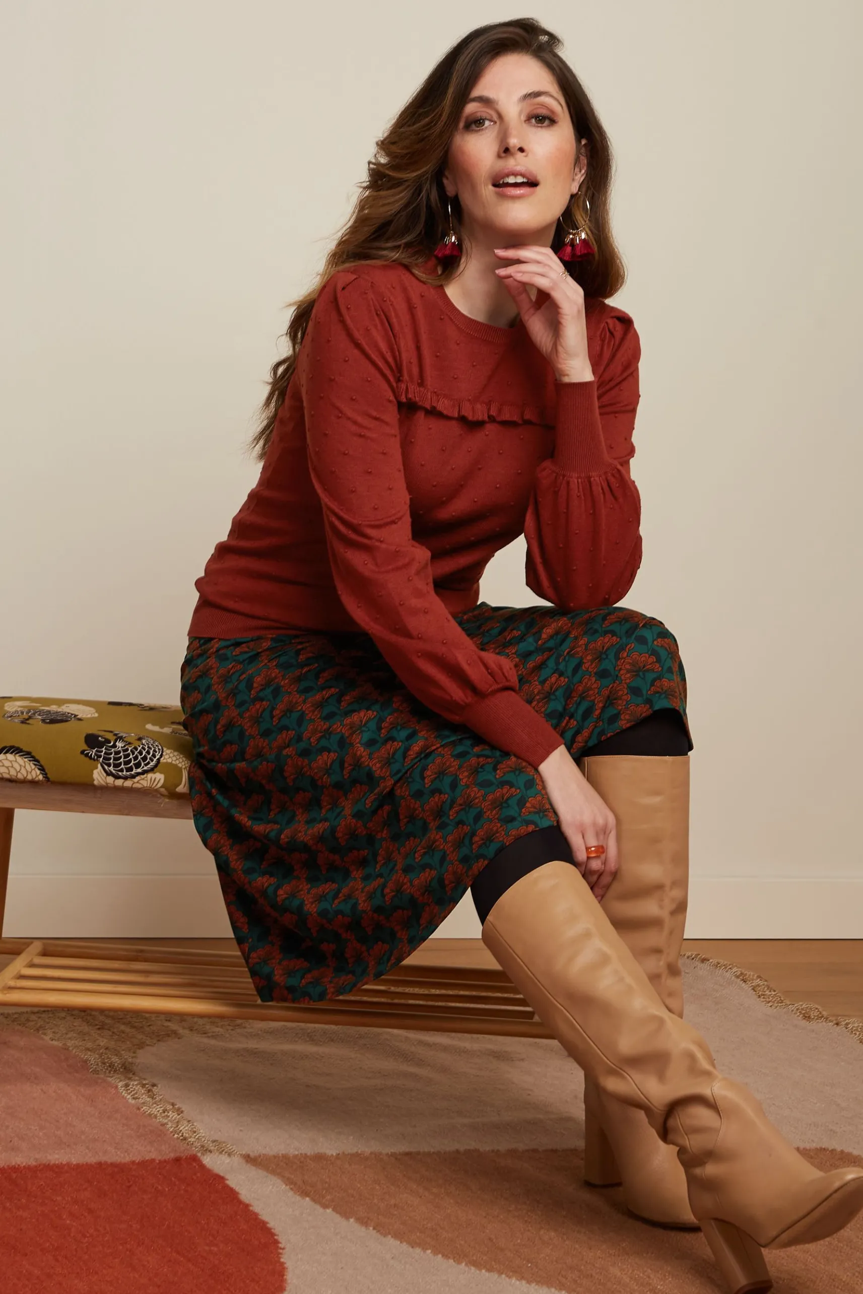 Juno Midi Skirt Noushh