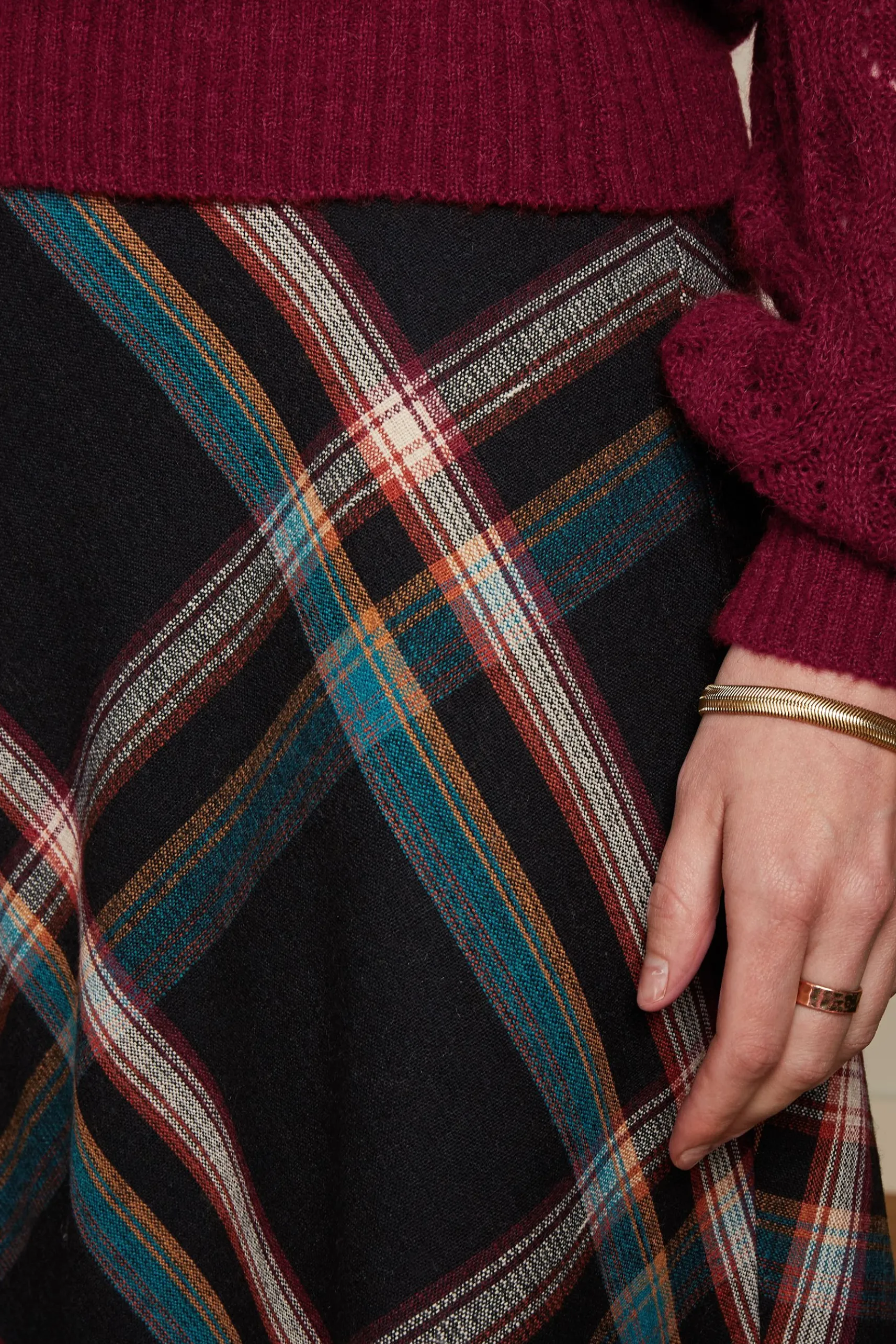 Juno Midi Skirt Sera Check