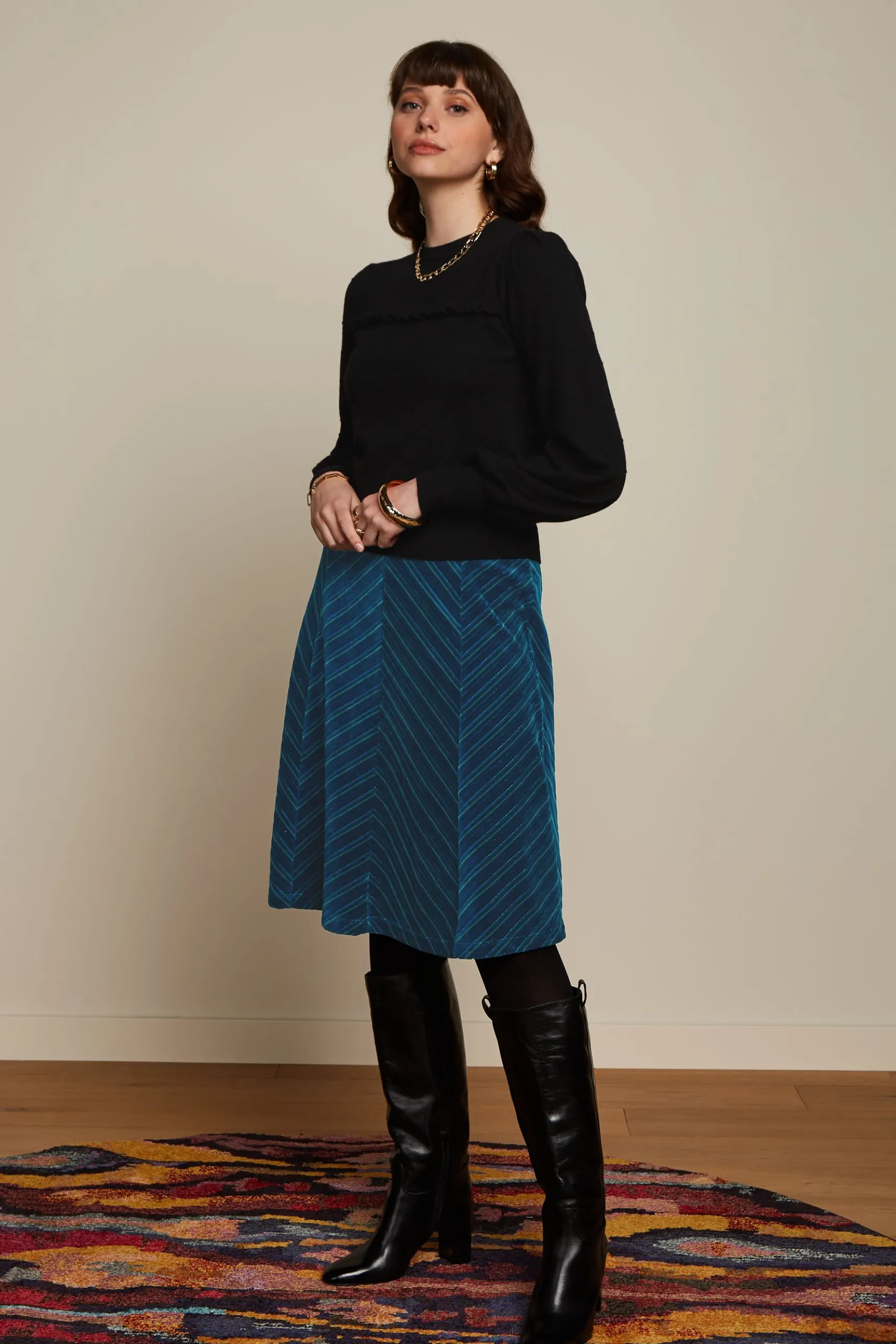 Juno Skirt Moda Stripe