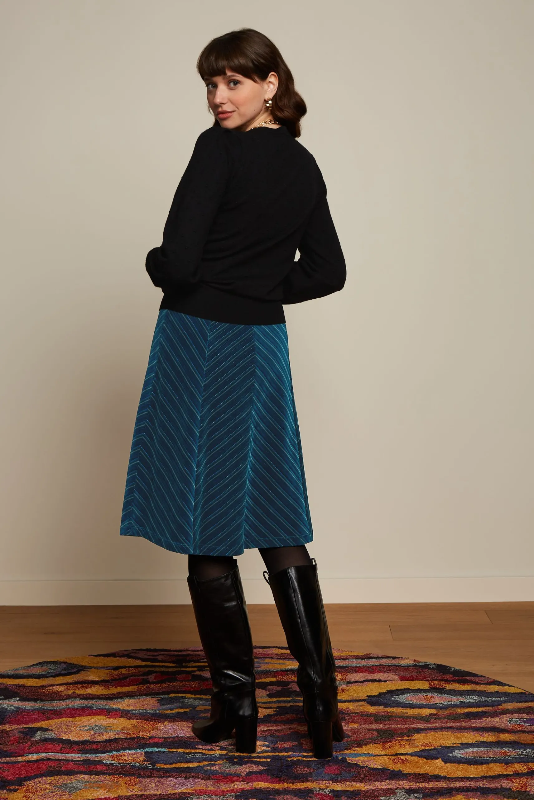 Juno Skirt Moda Stripe