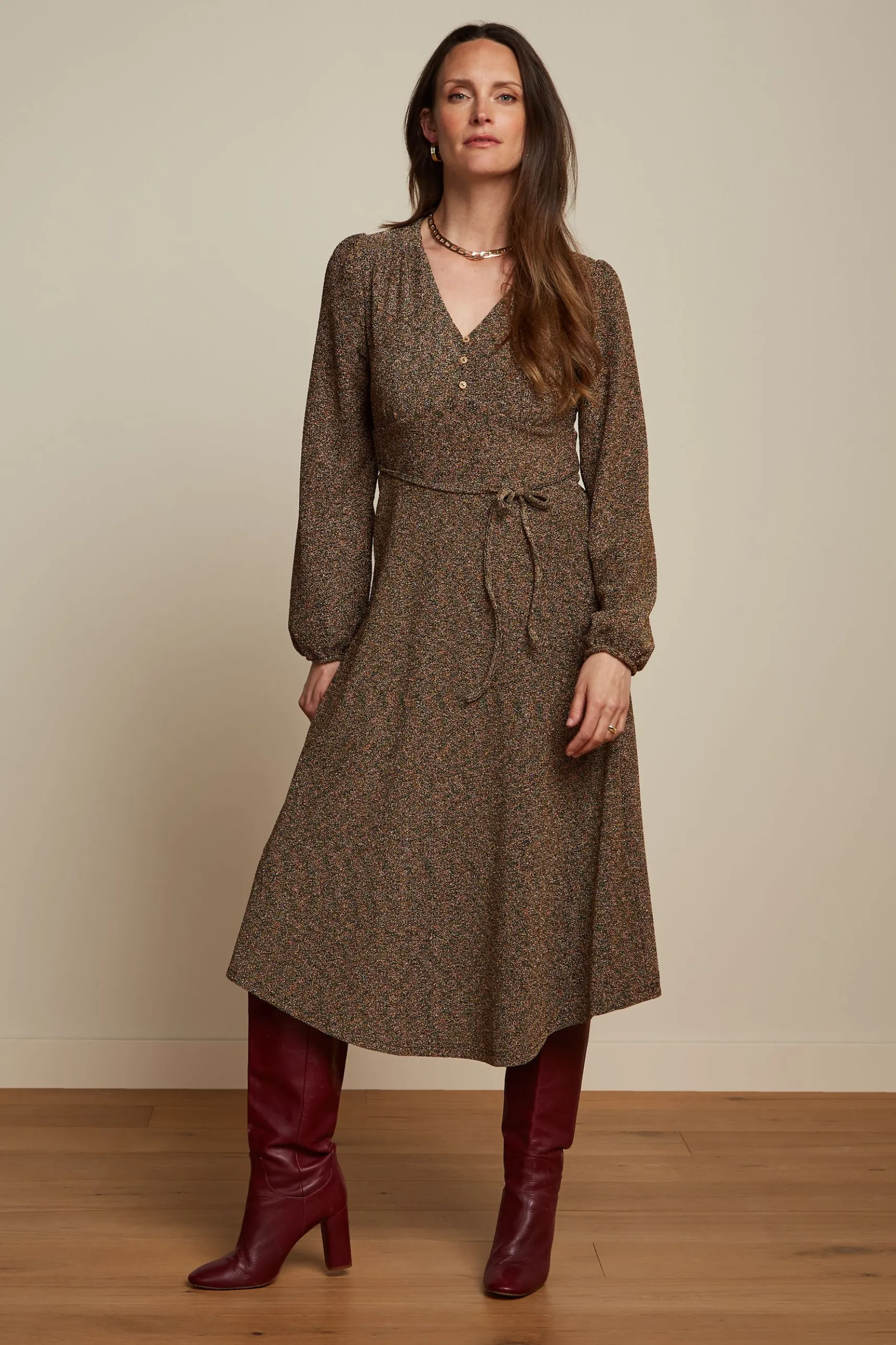 Lelia Dress Carousel Lurex