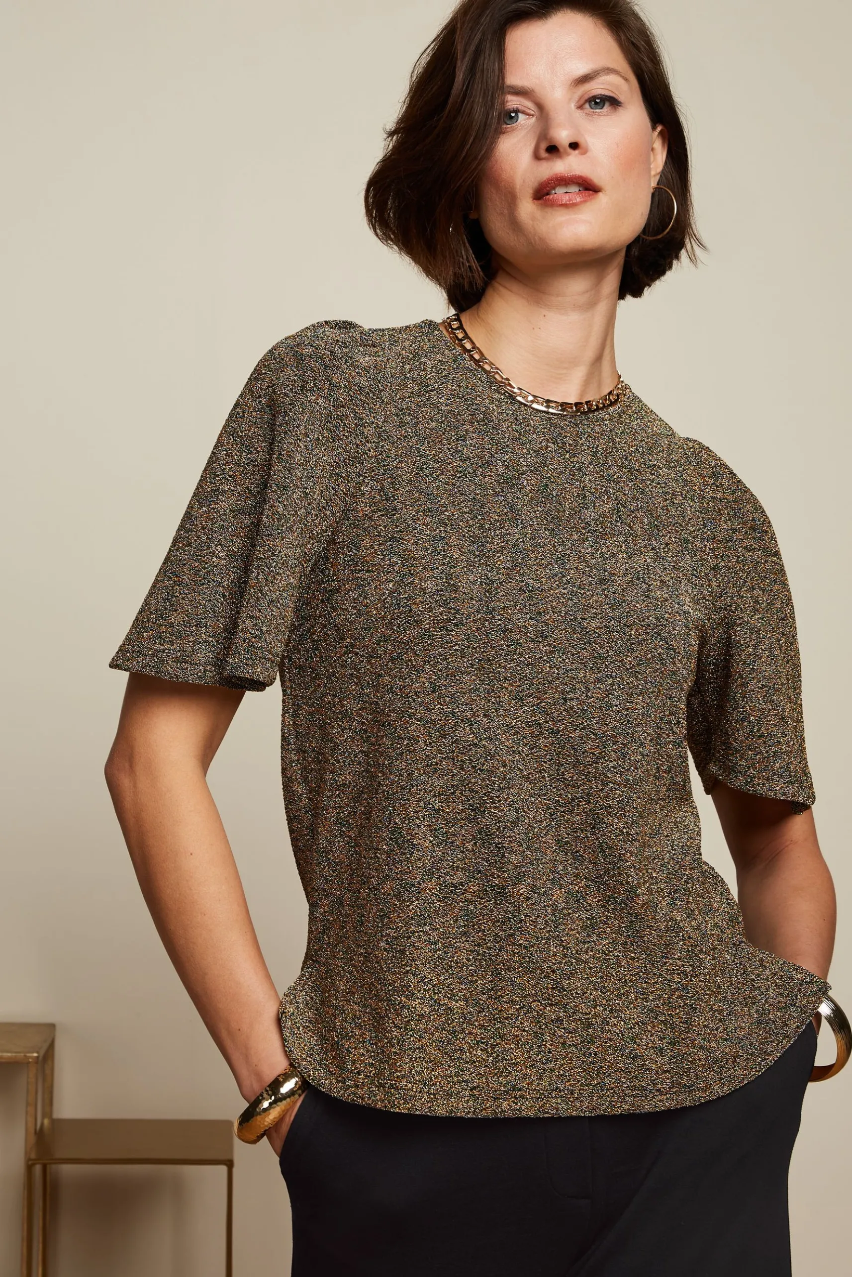 Lizzy Top Carousel Lurex