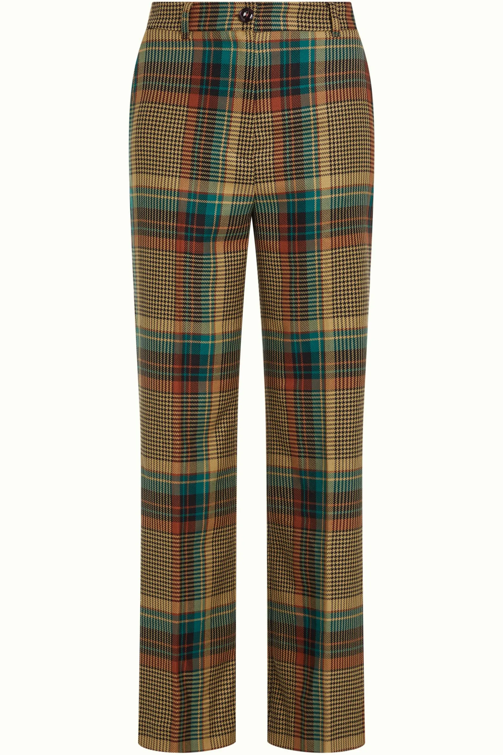 Marcie Pants Feathers Check